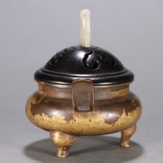 Ming Copper Tripod Incense Burner - 7
