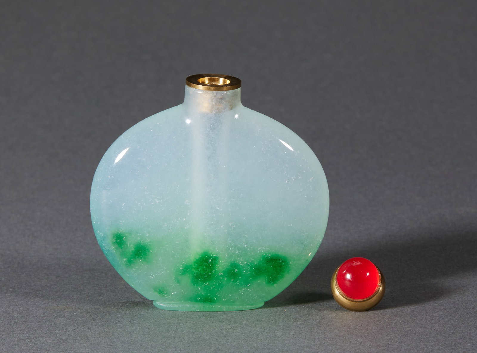 Qing Jadeite Snuff Bottle - 5