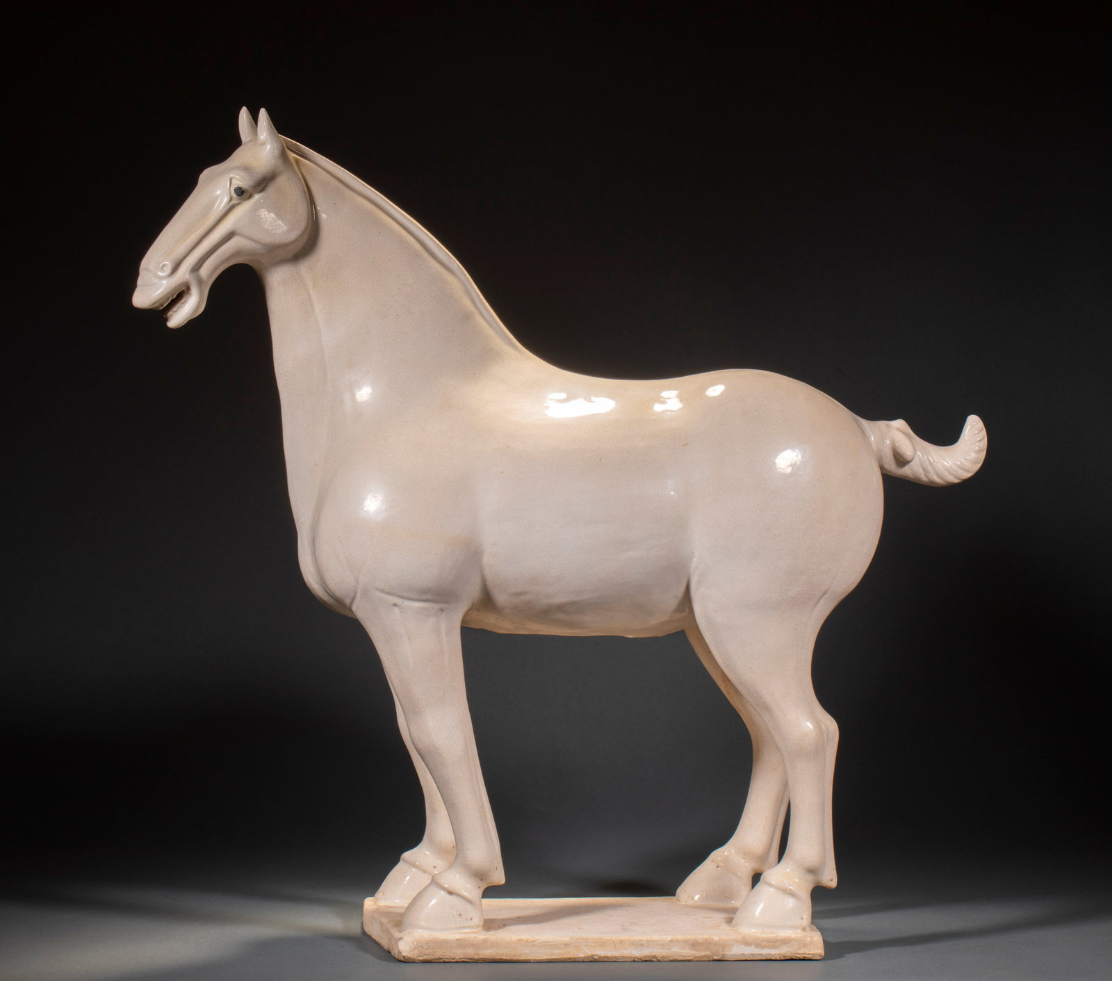 Tang-Style Sugar-White Glaze Horse (1 of 13)