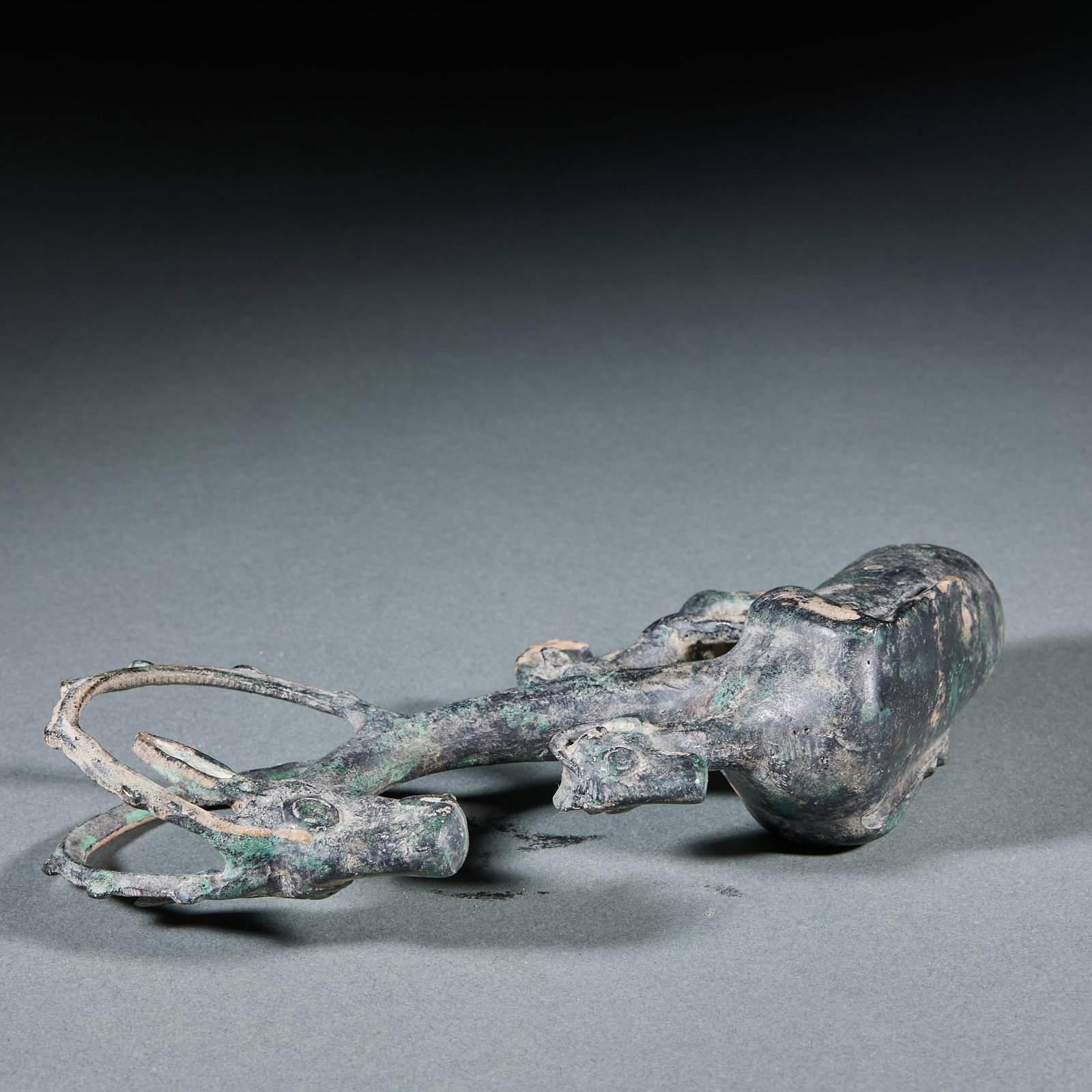 Three-Ram Staff Finial - 10