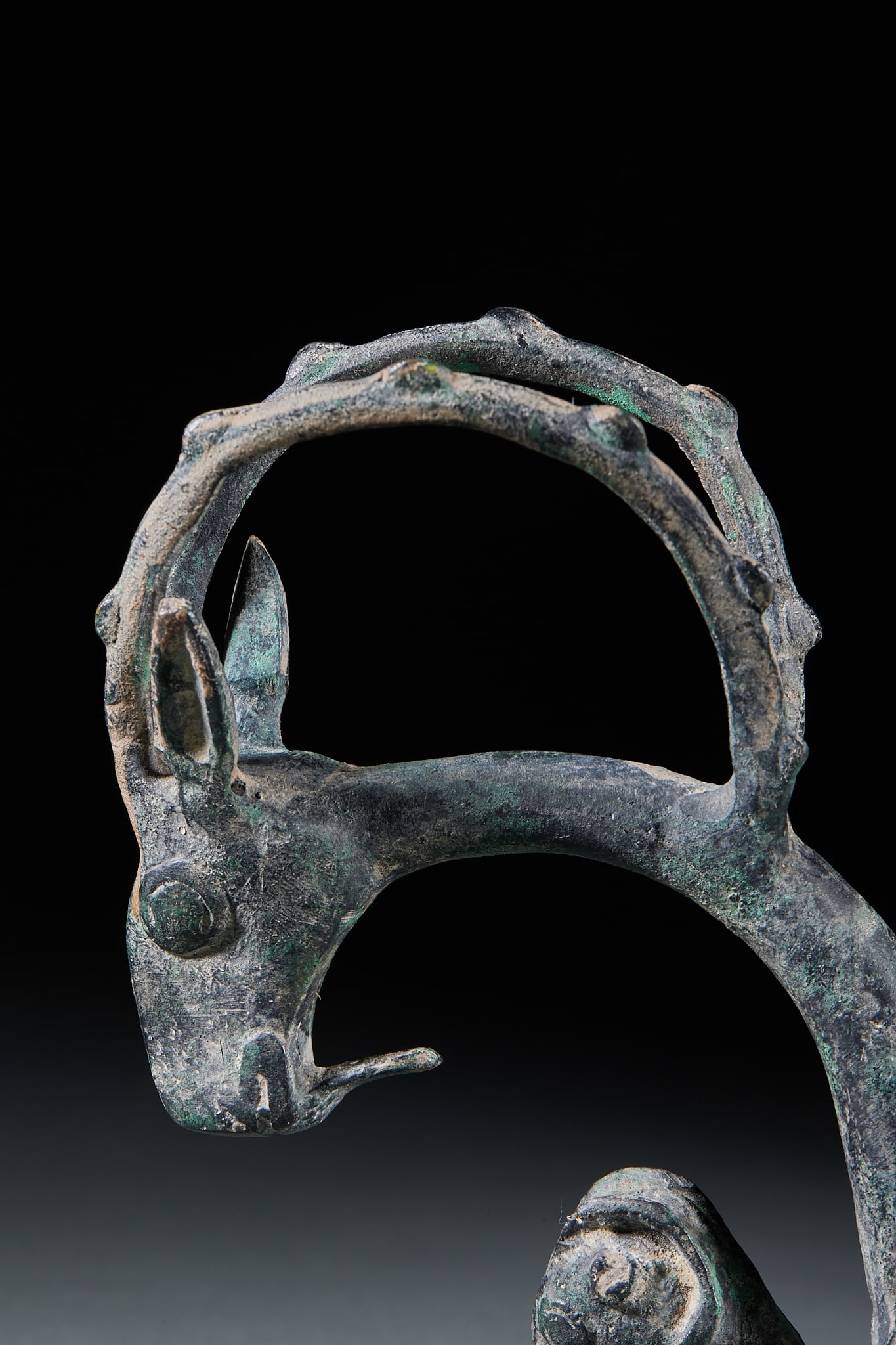 Three-Ram Staff Finial - 3