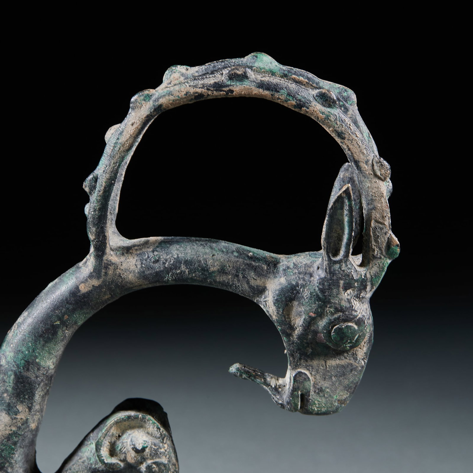 Three-Ram Staff Finial - 8