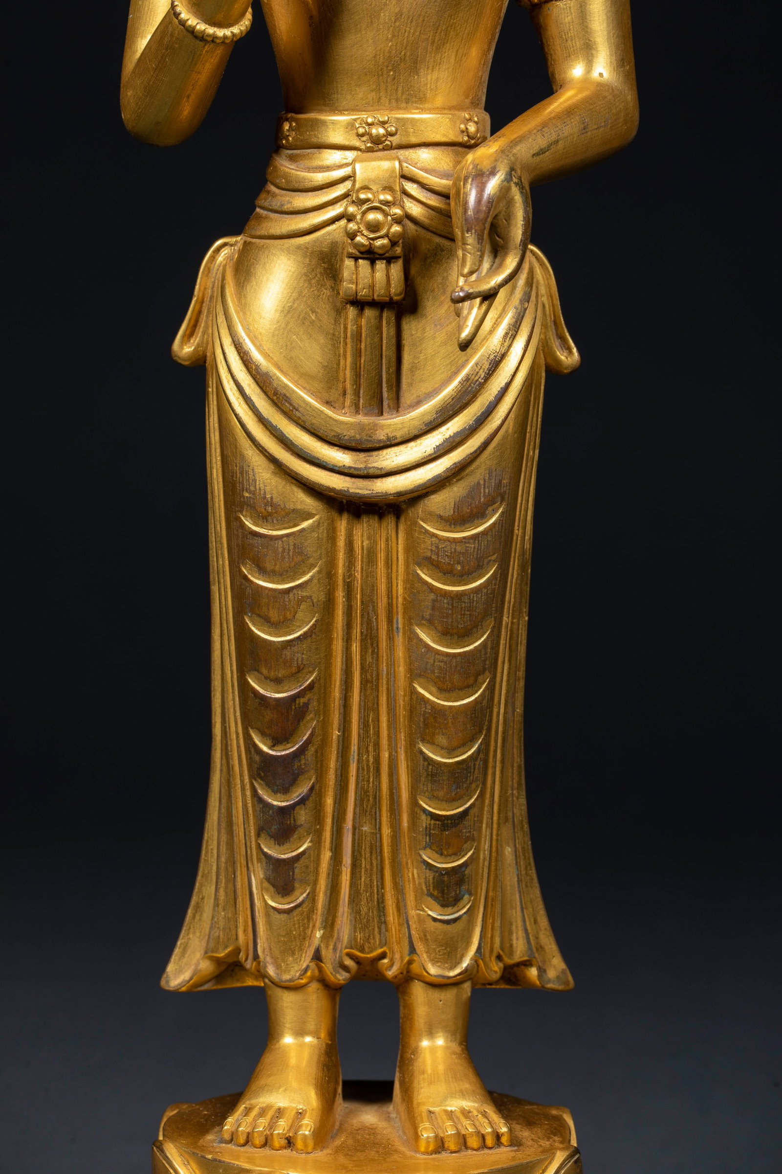 Gilded Acarya Dali Buddha - 4