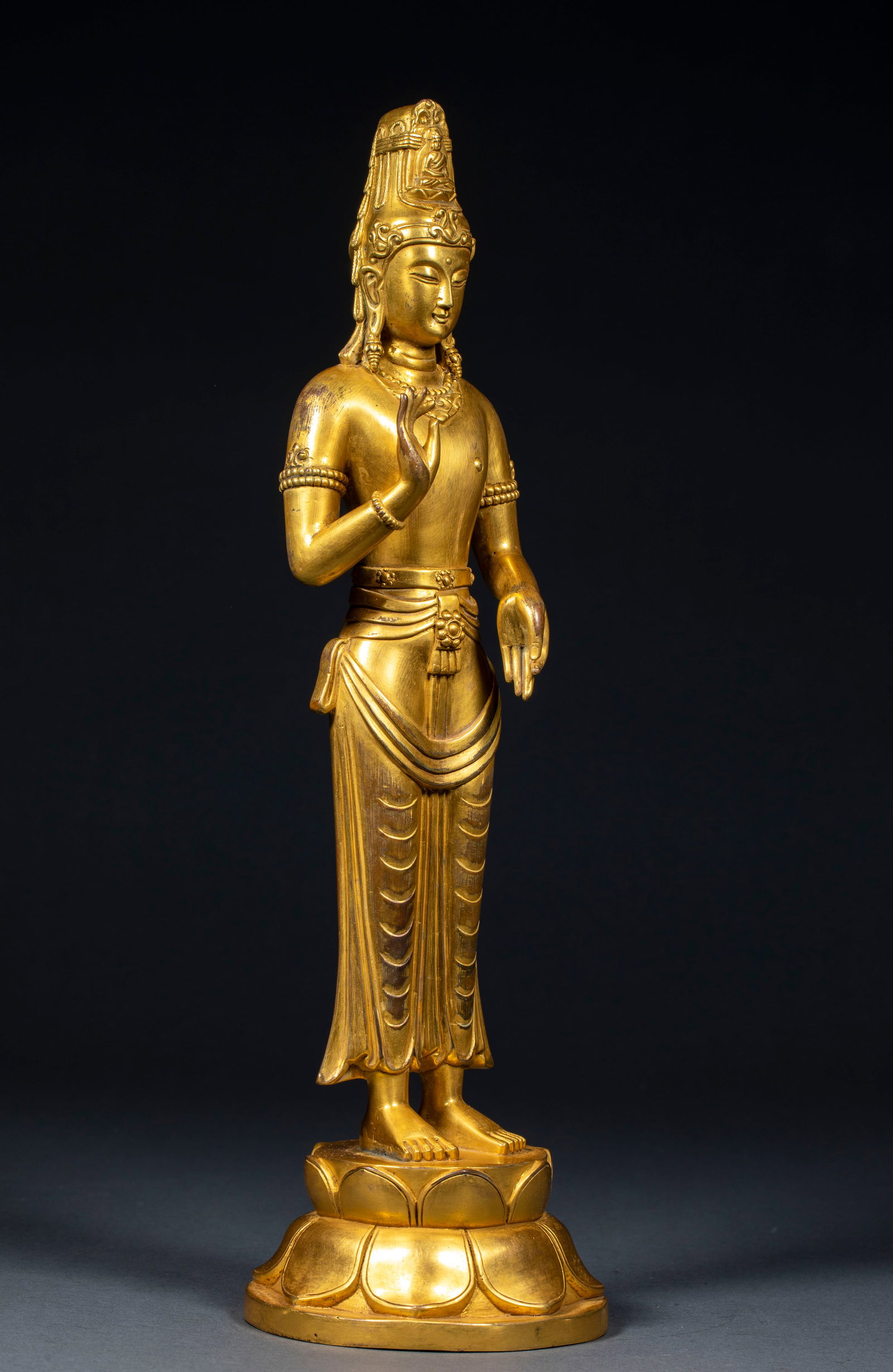 Gilded Acarya Dali Buddha - 8