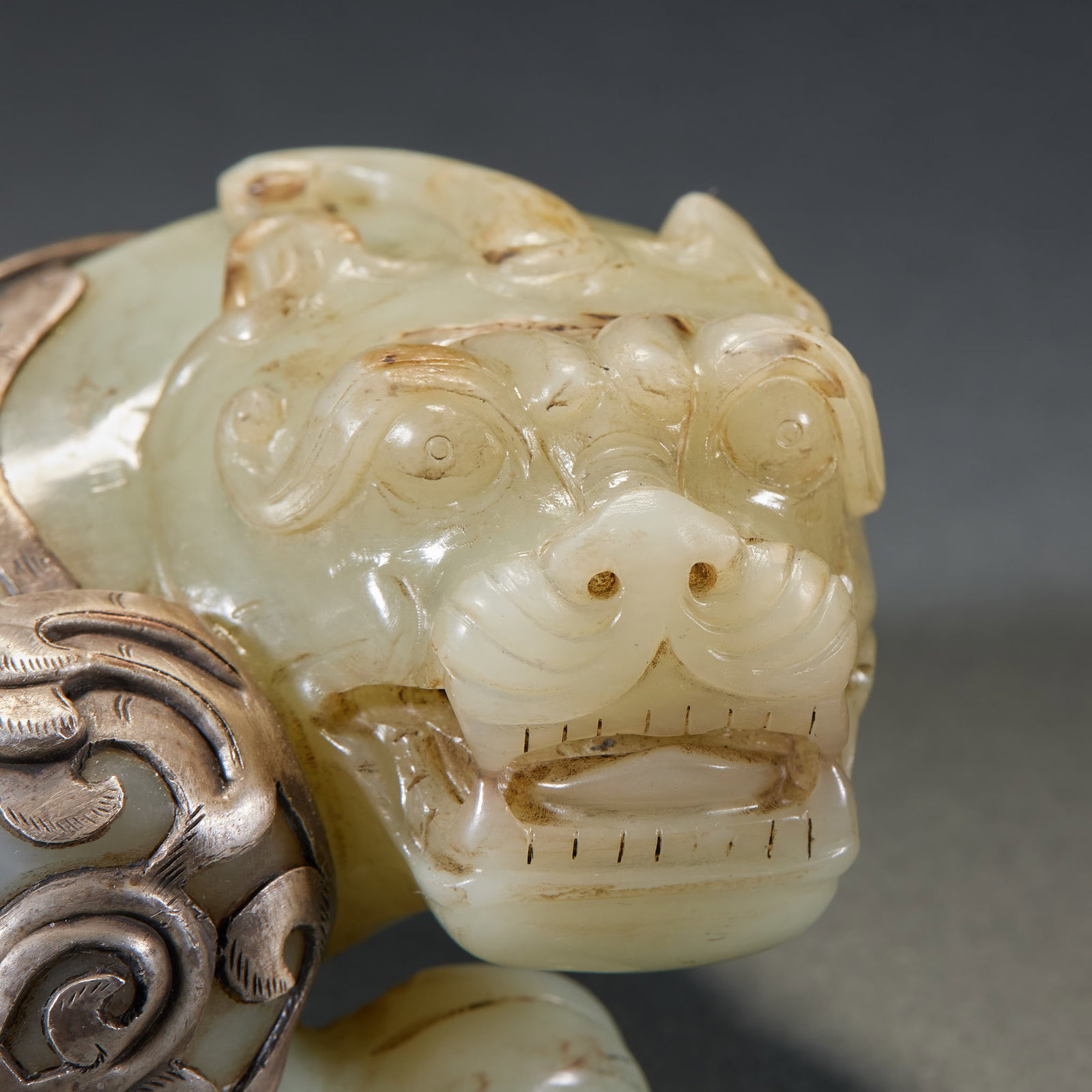 Silver-Wrapped Jade Beast - 2
