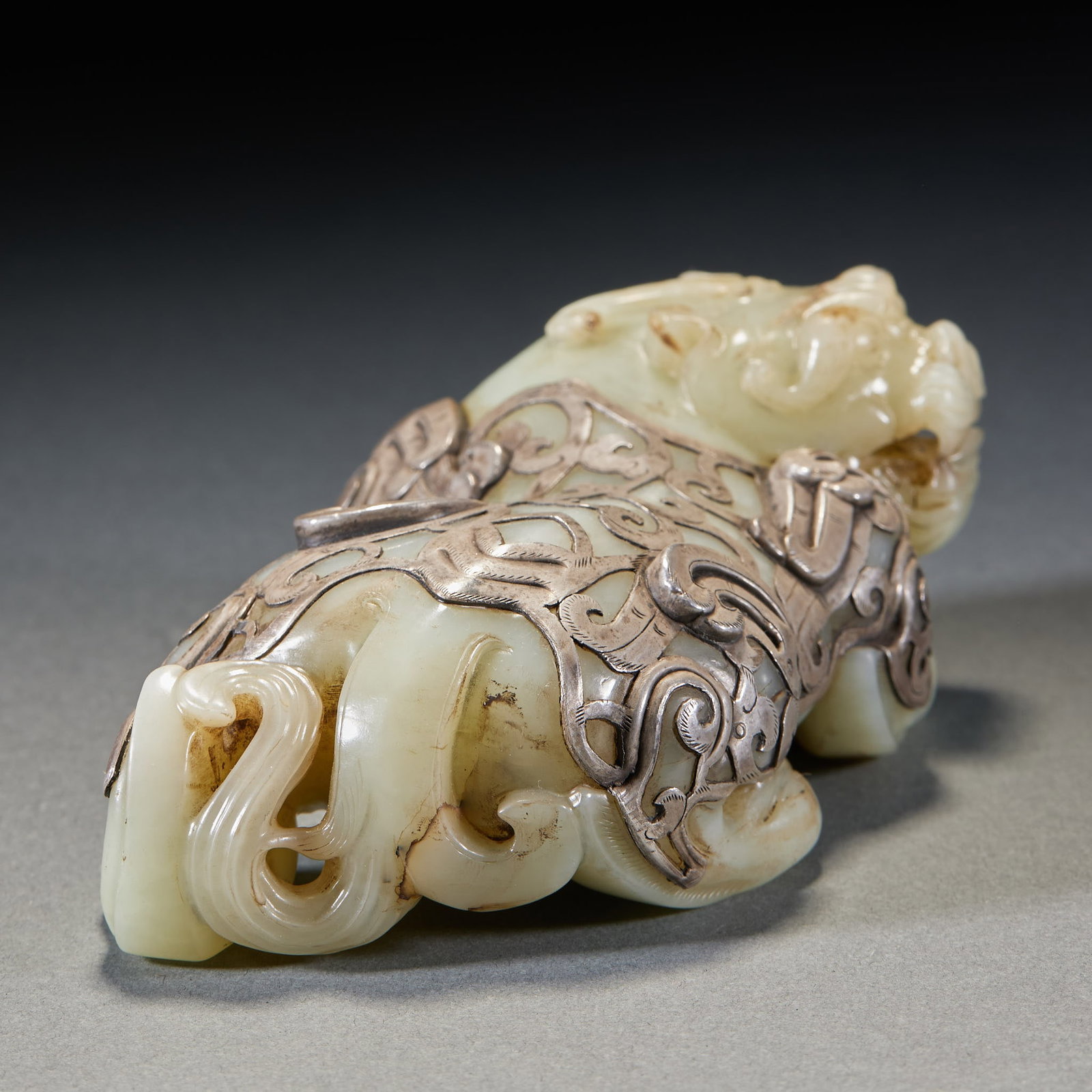 Silver-Wrapped Jade Beast - 4