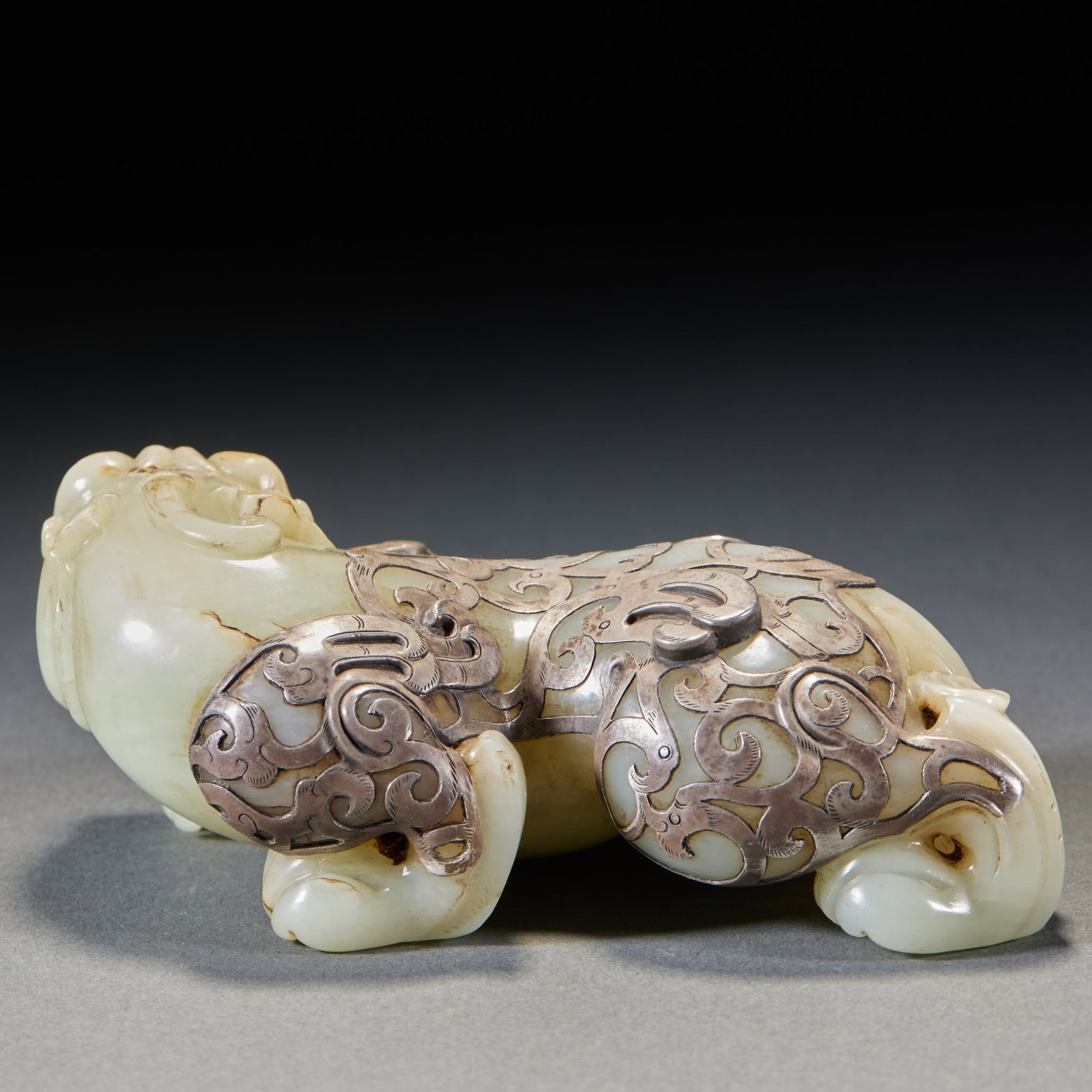 Silver-Wrapped Jade Beast - 5