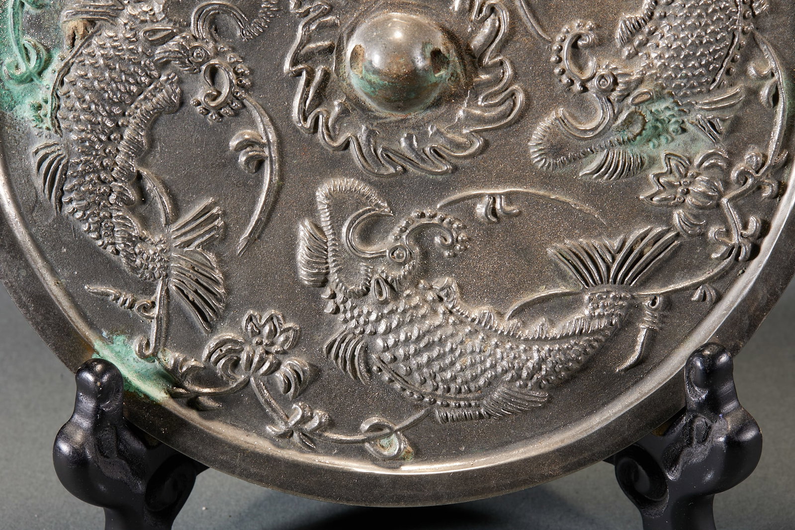 Pre-Ming Four-Fish Bronze Mirror - 4