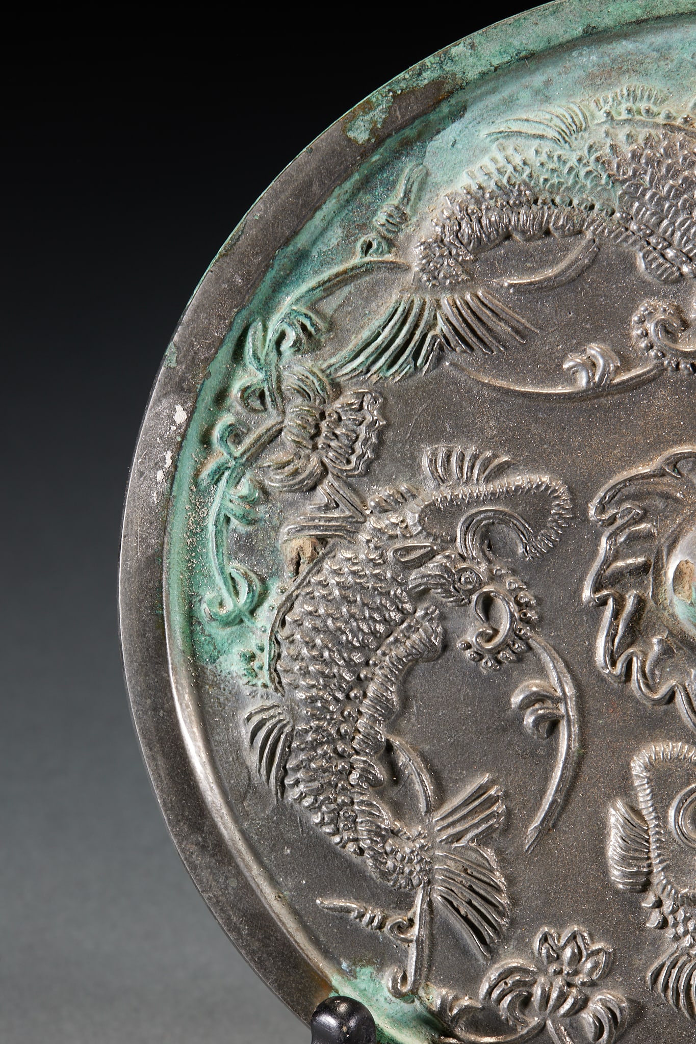 Pre-Ming Four-Fish Bronze Mirror - 5
