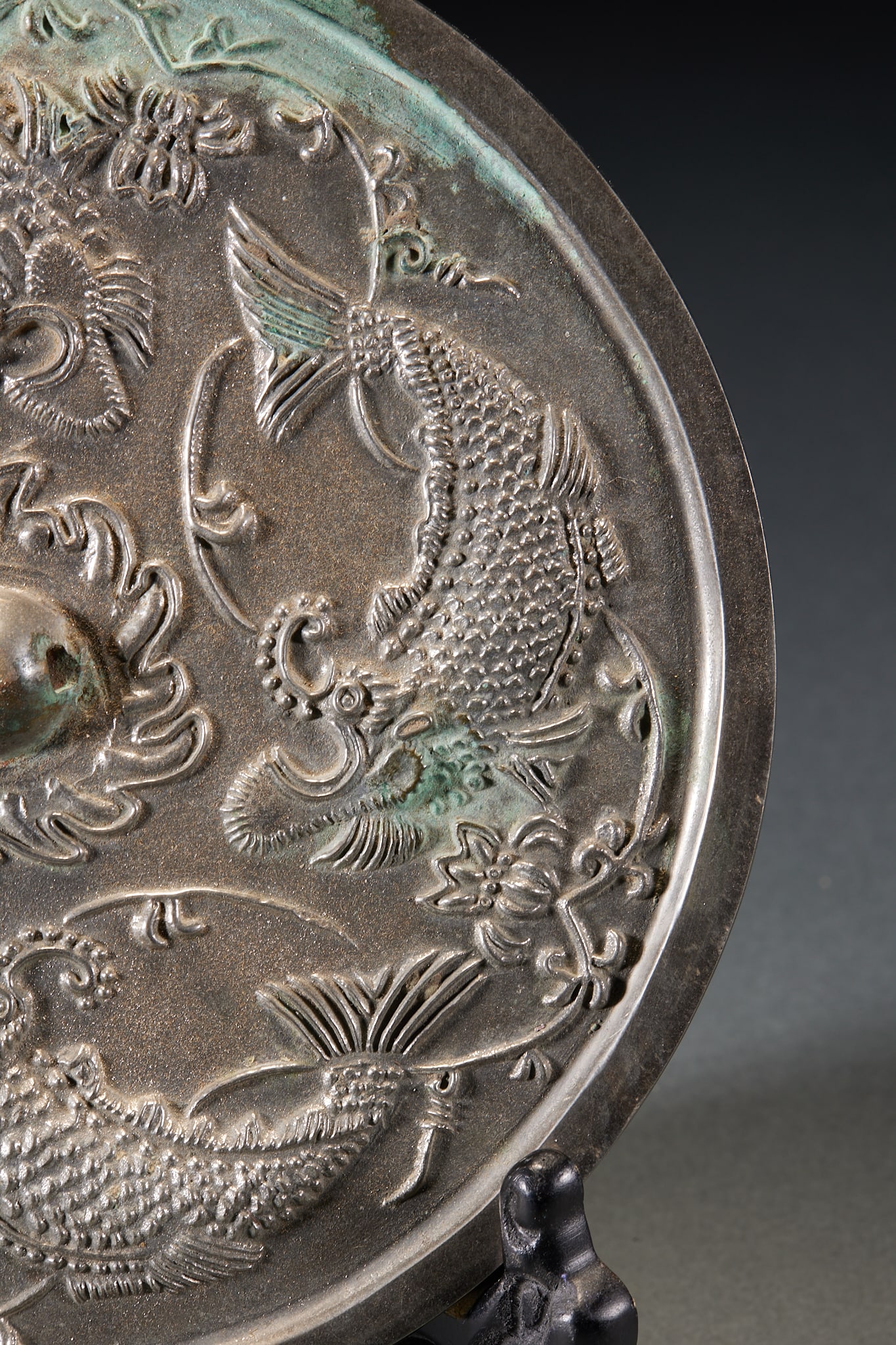 Pre-Ming Four-Fish Bronze Mirror - 6