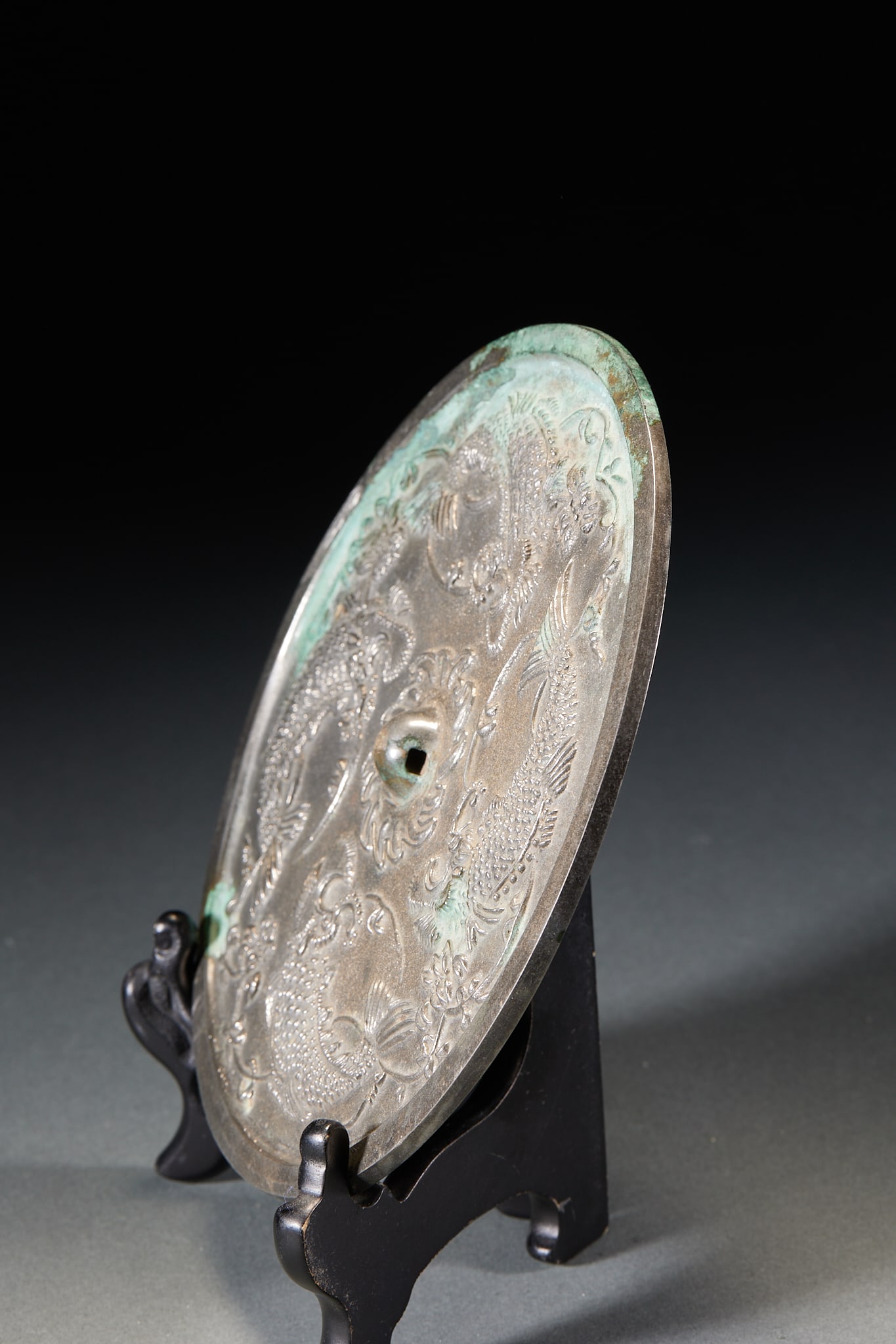 Pre-Ming Four-Fish Bronze Mirror - 7