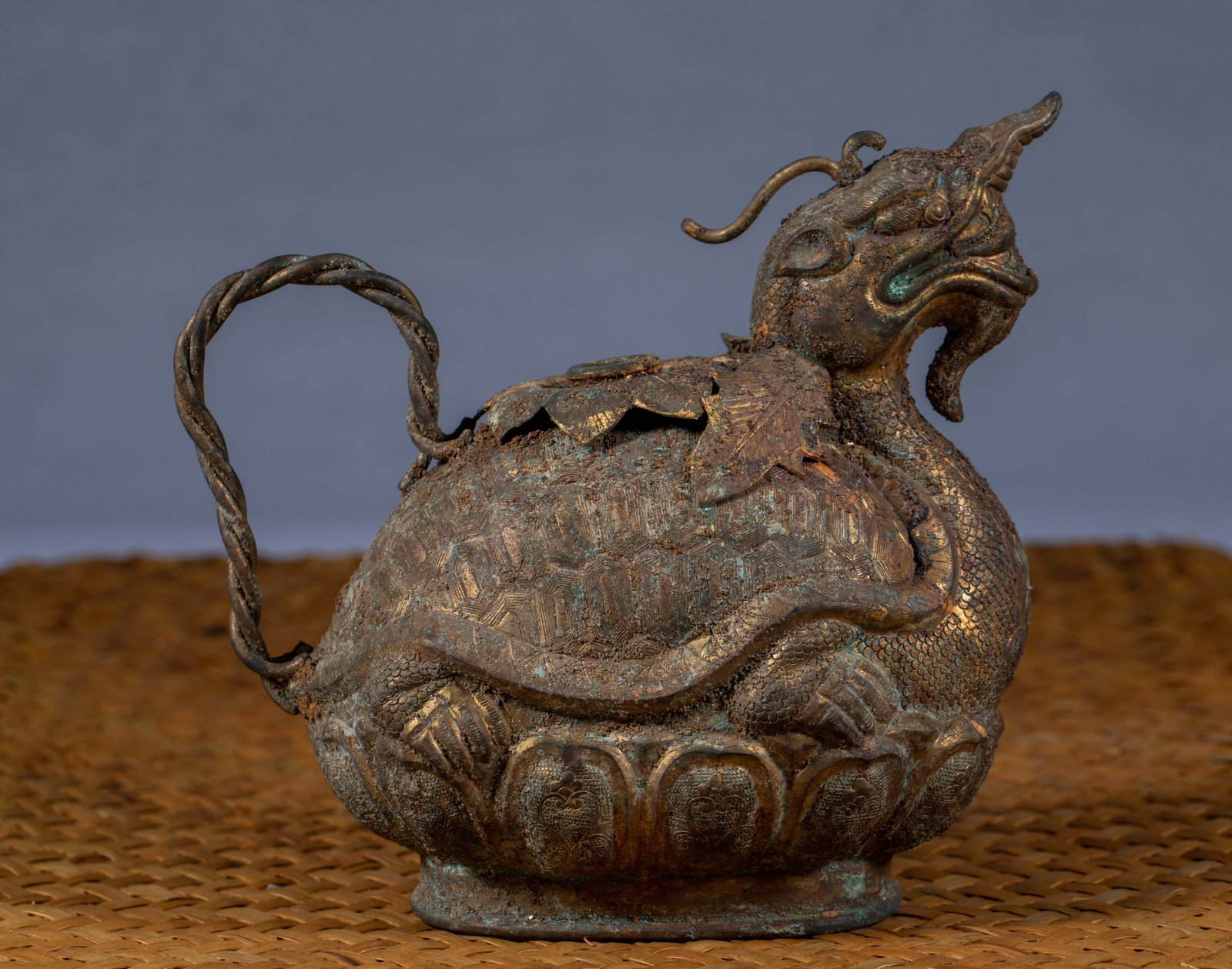 Gilded Xuanwu Ewer - 2