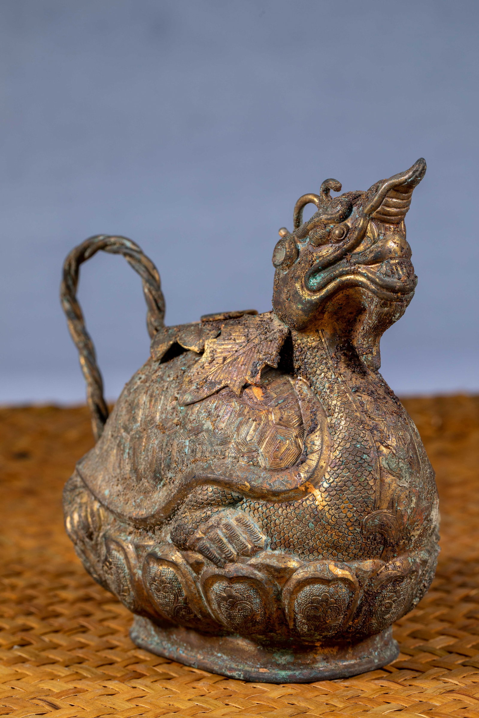 Gilded Xuanwu Ewer - 3