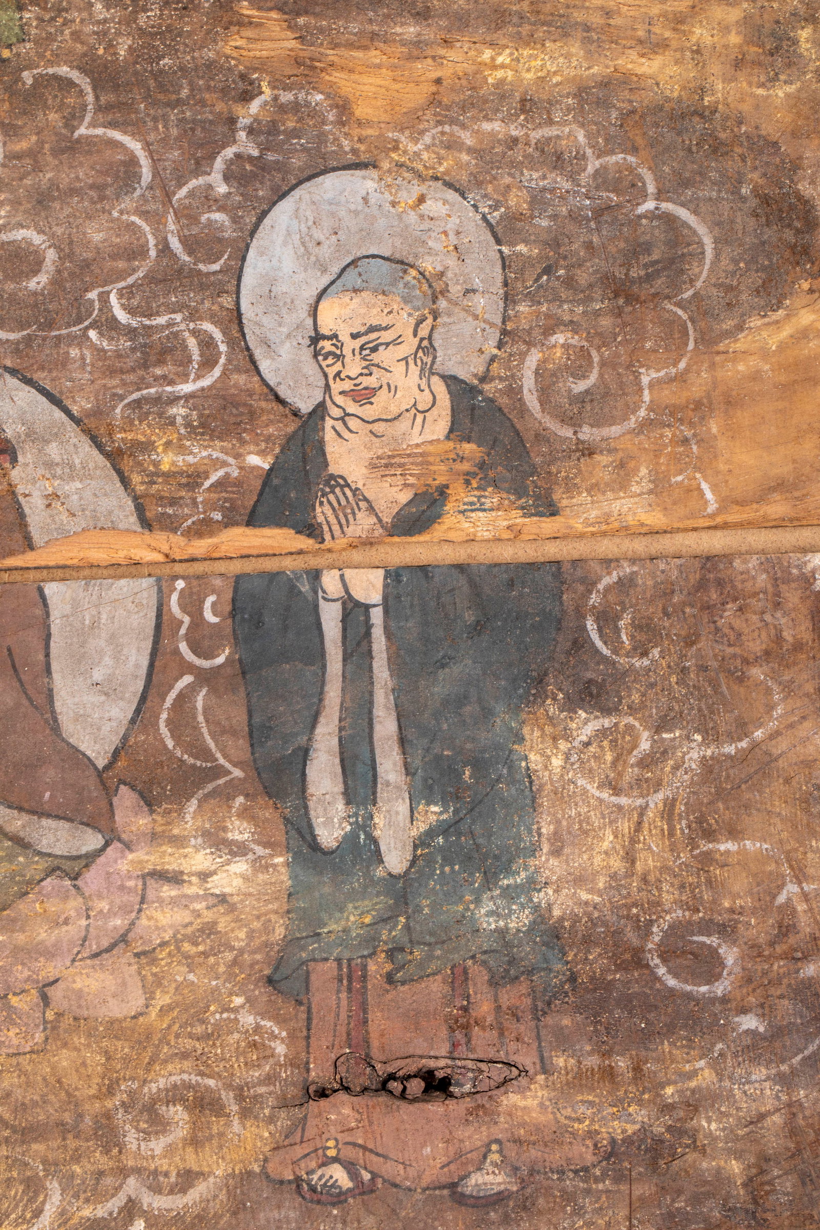 Buddhist-Procession Long Plank Painting - 2