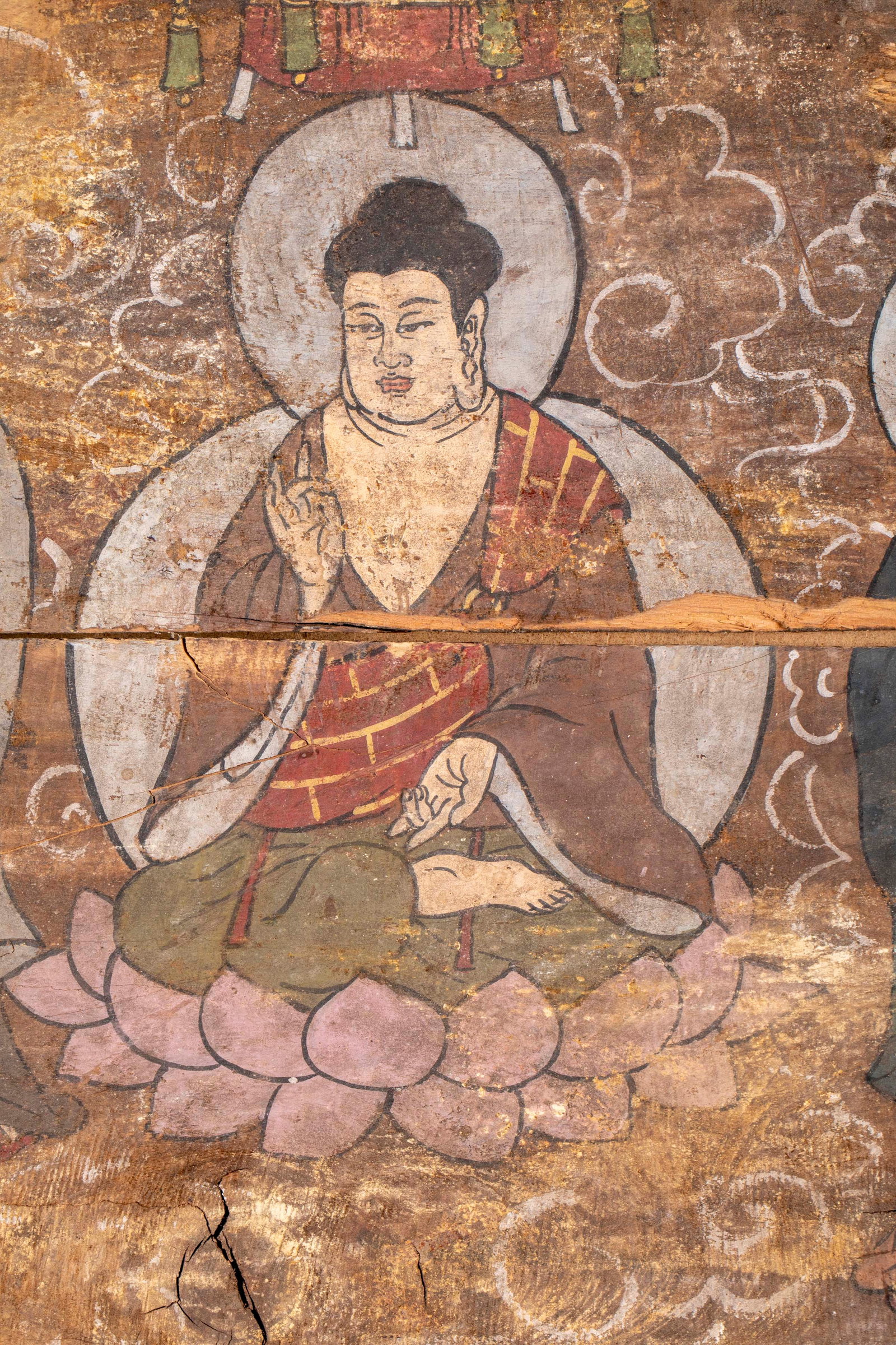 Buddhist-Procession Long Plank Painting - 3