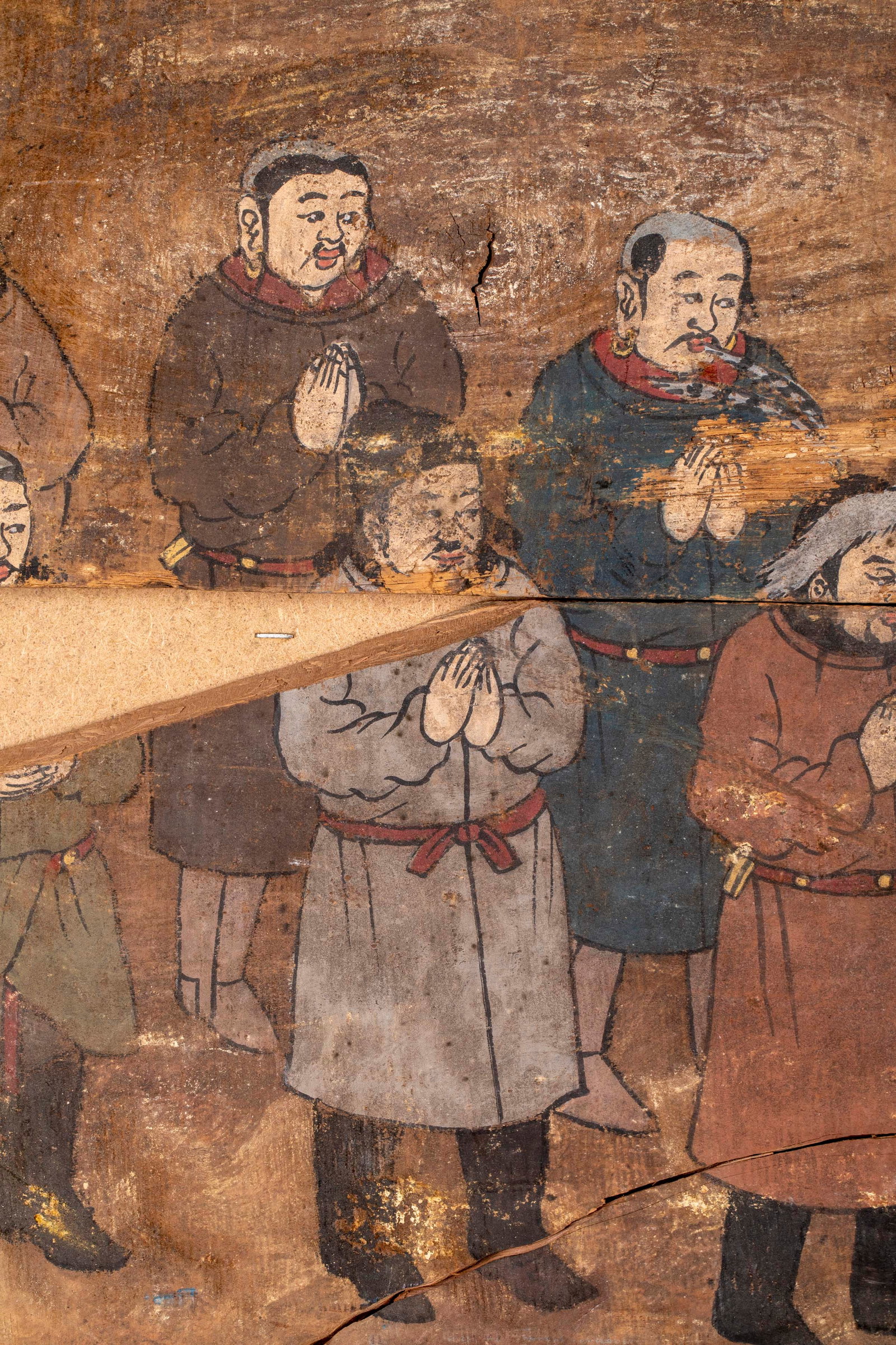 Buddhist-Procession Long Plank Painting - 6