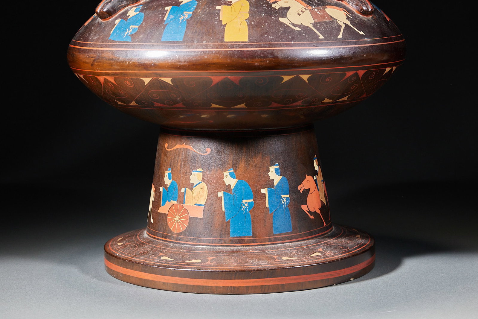 Lacquer Figure Display Vase - 12