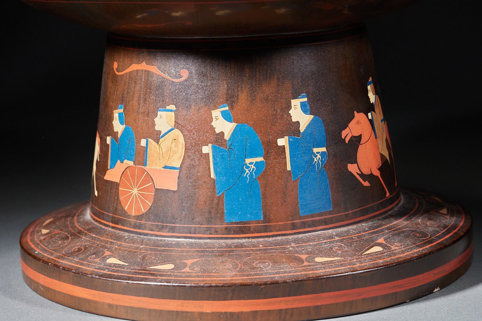 Lacquer Figure Display Vase - 14