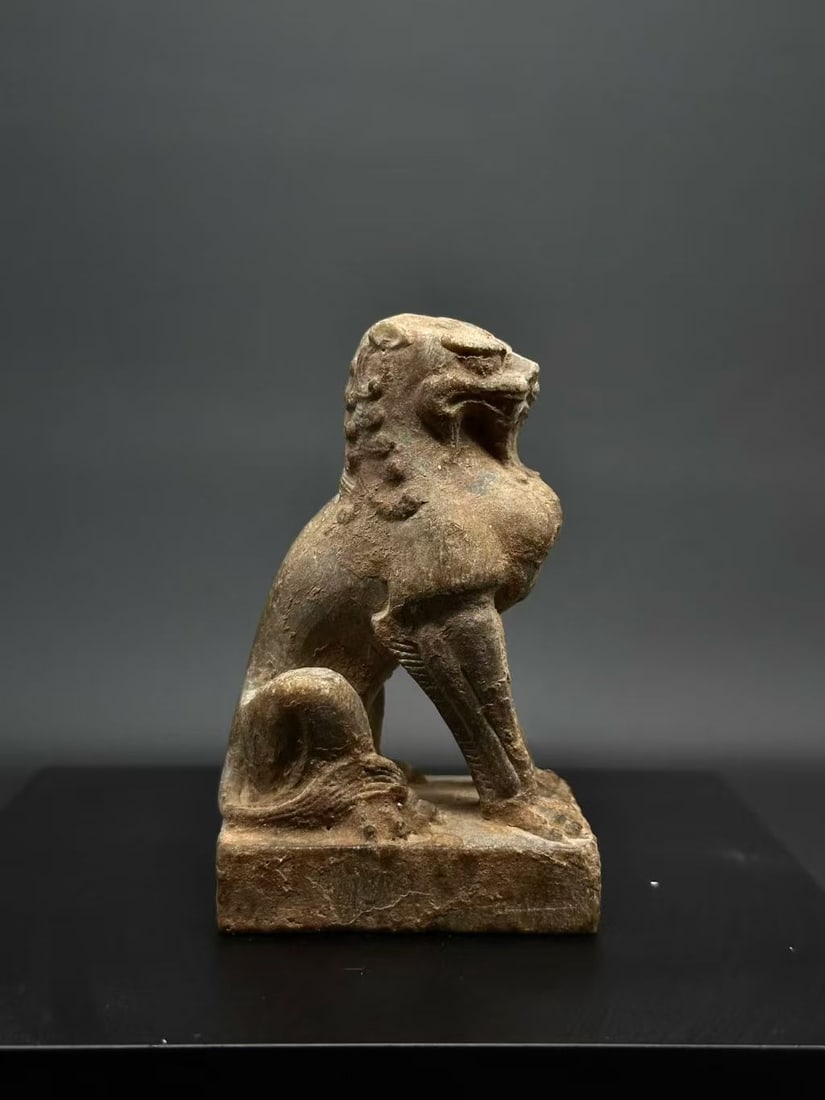 White-Marble Desk Lion - 3