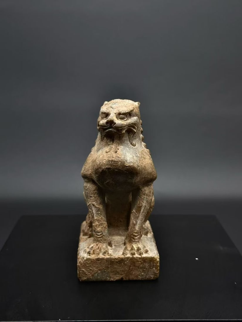 White-Marble Desk Lion - 4