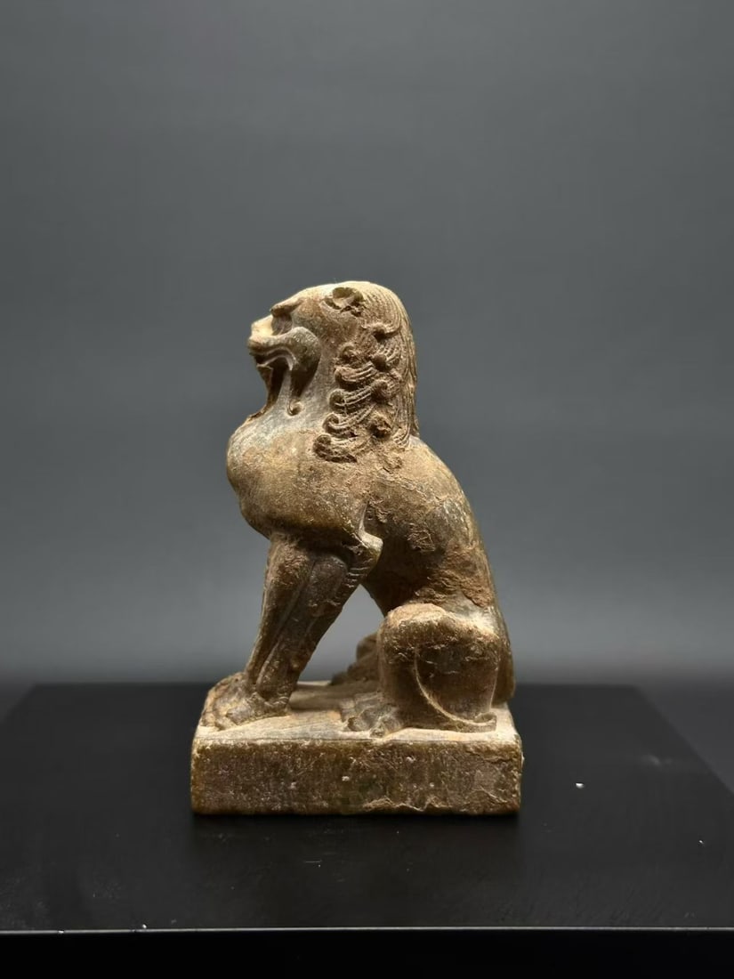 White-Marble Desk Lion - 5