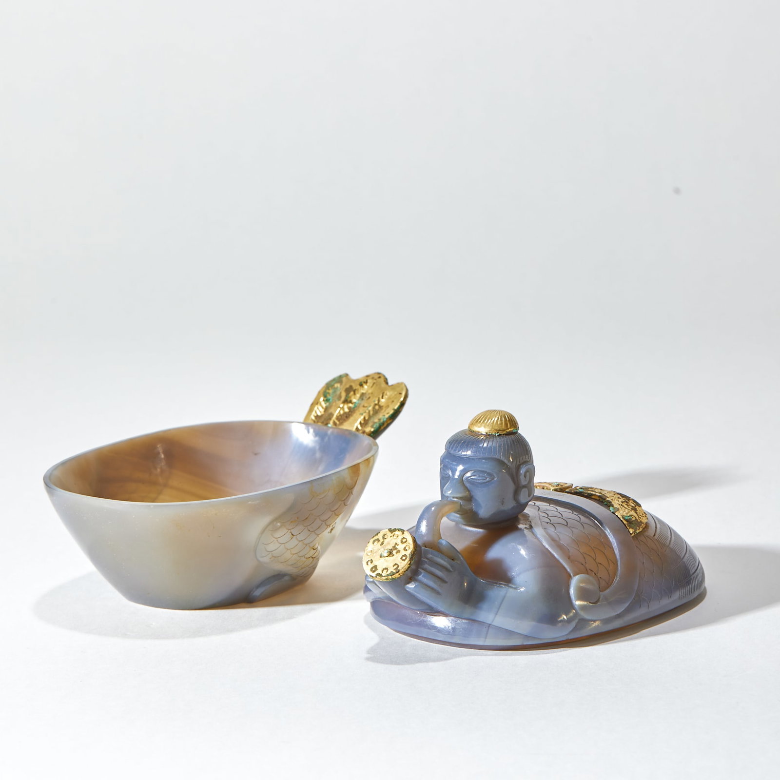 Pre-Ming Boy-Goose Covered Box - 7