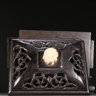 Ming Copper Arabic-Text Double-Halberd-Ear Incense Burner - 4
