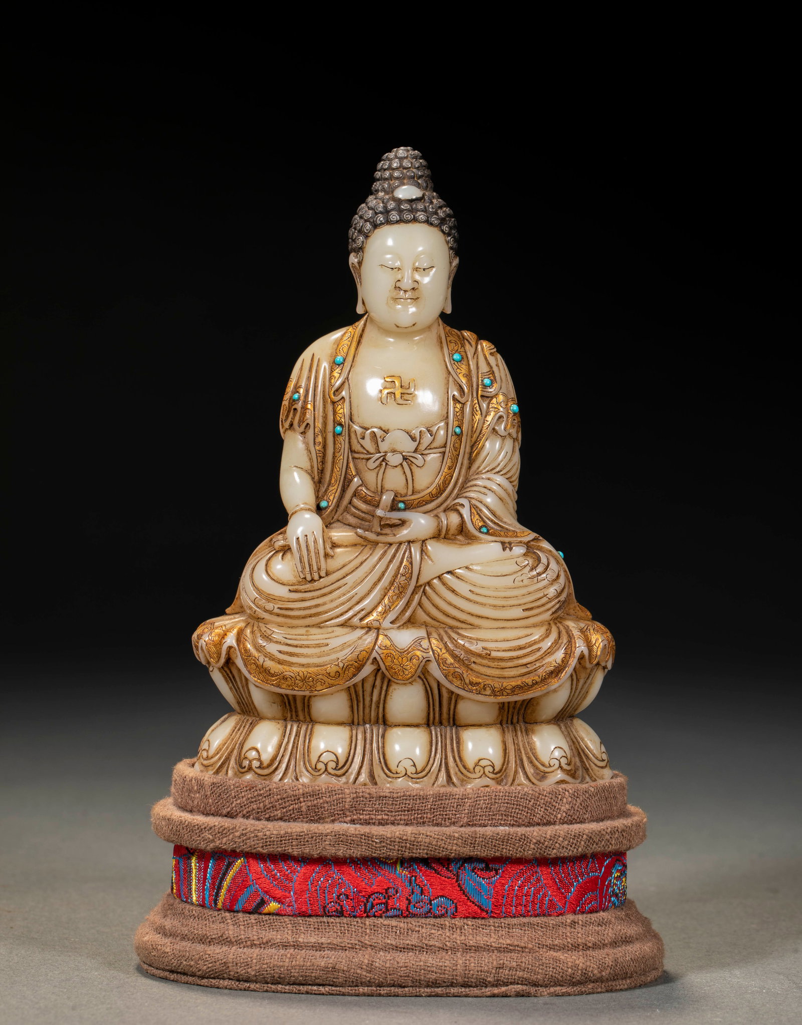 Qing Shoushan Stone Buddha Image (1 of 10)