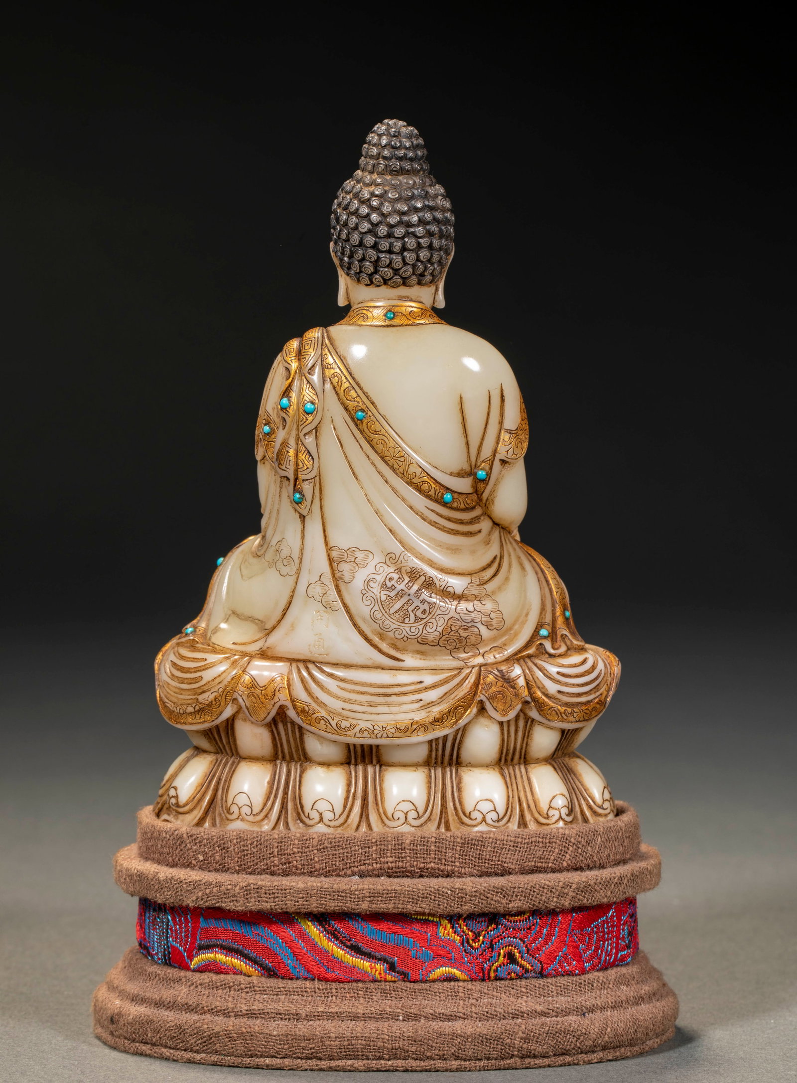 Qing Shoushan Stone Buddha Image - 8