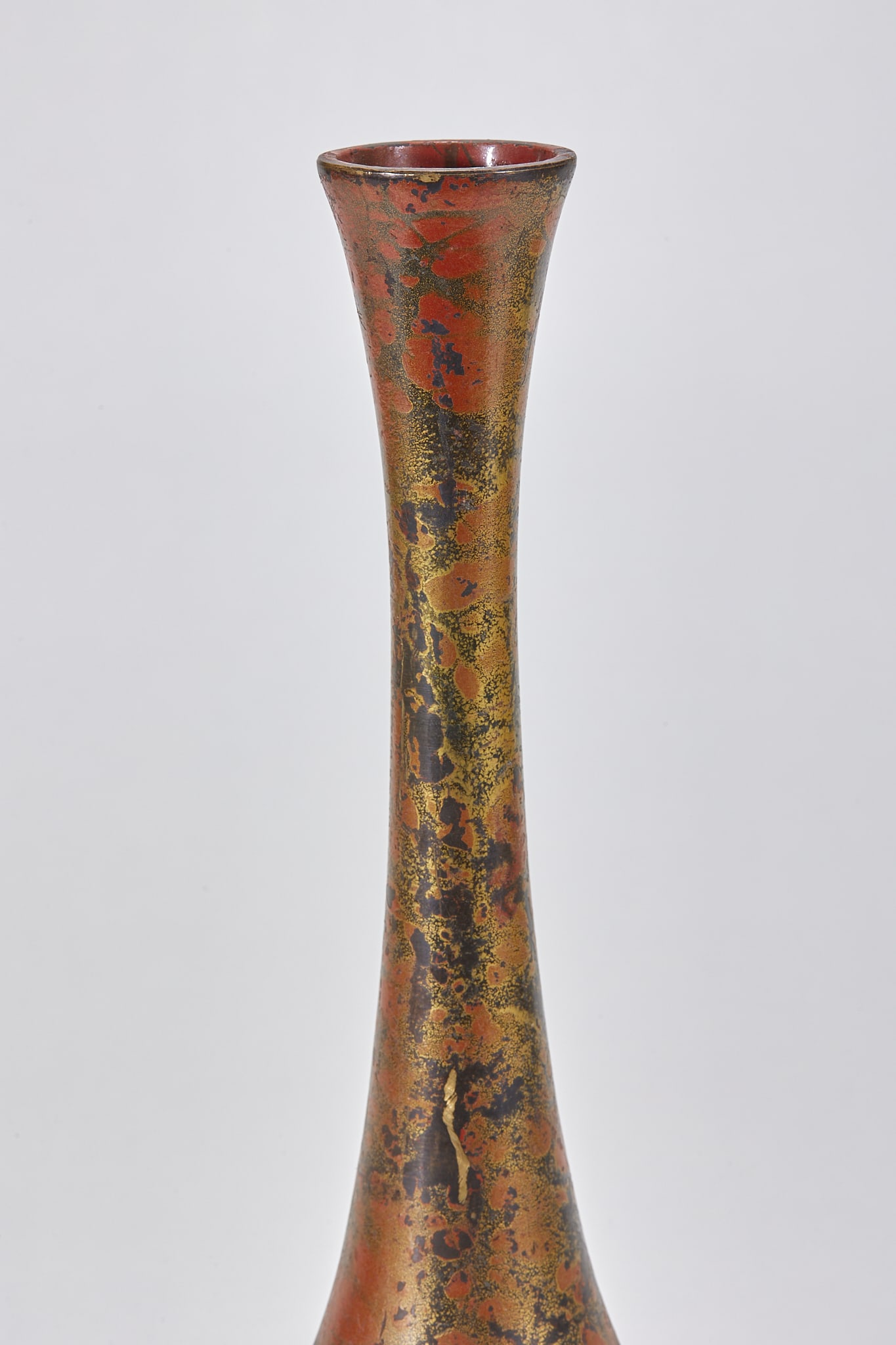 Copper Long-Neck Vase - 3