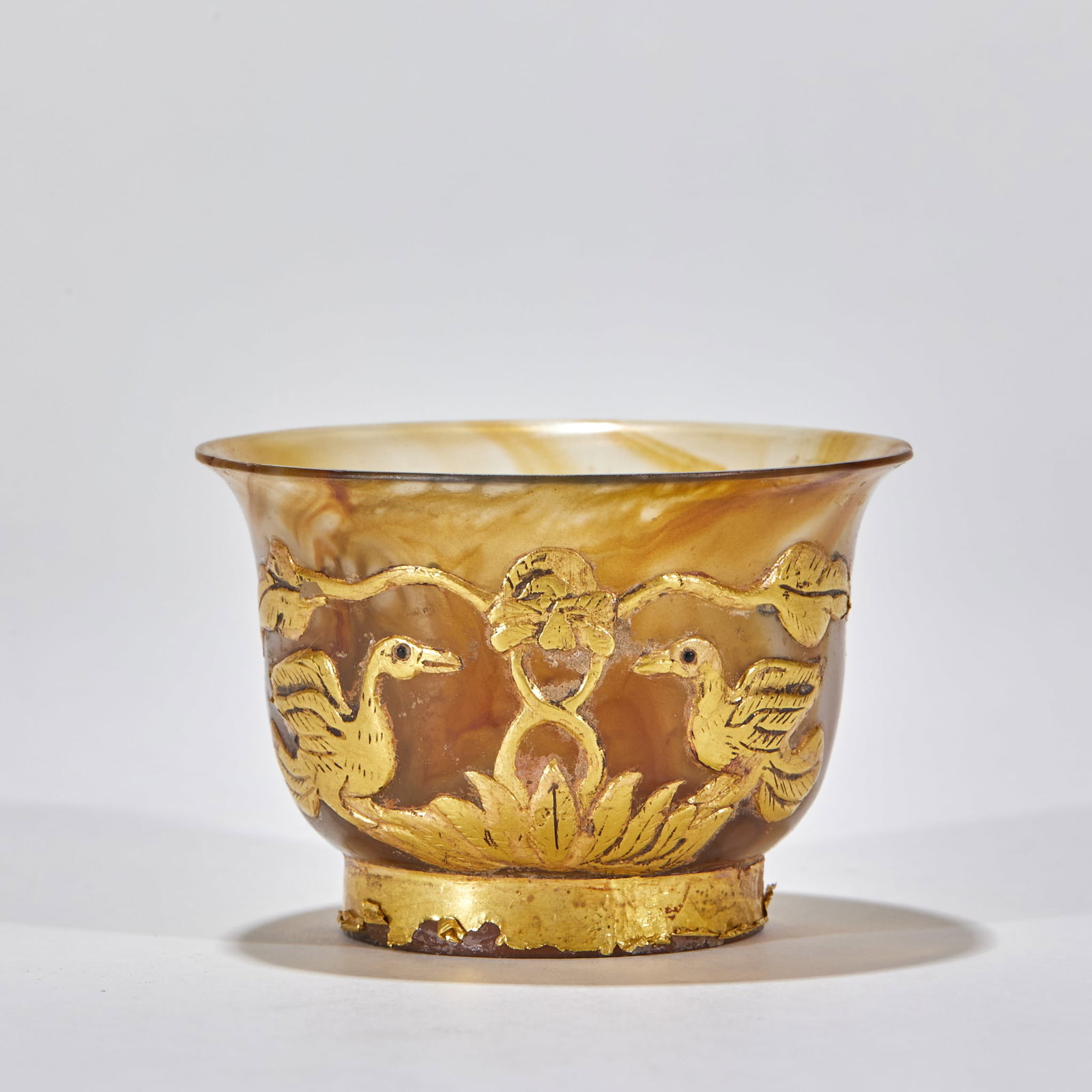 Agate Pure-Gold-Wrapped Cup - 2