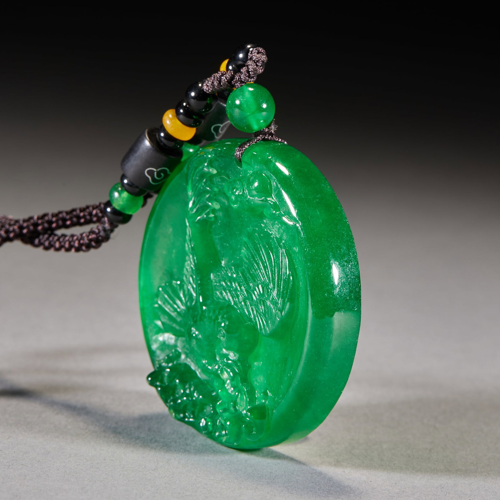 Jadeite Eagle Plaque - 3