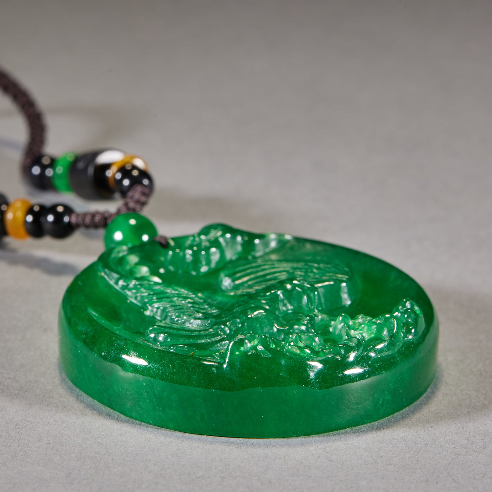 Jadeite Eagle Plaque - 5