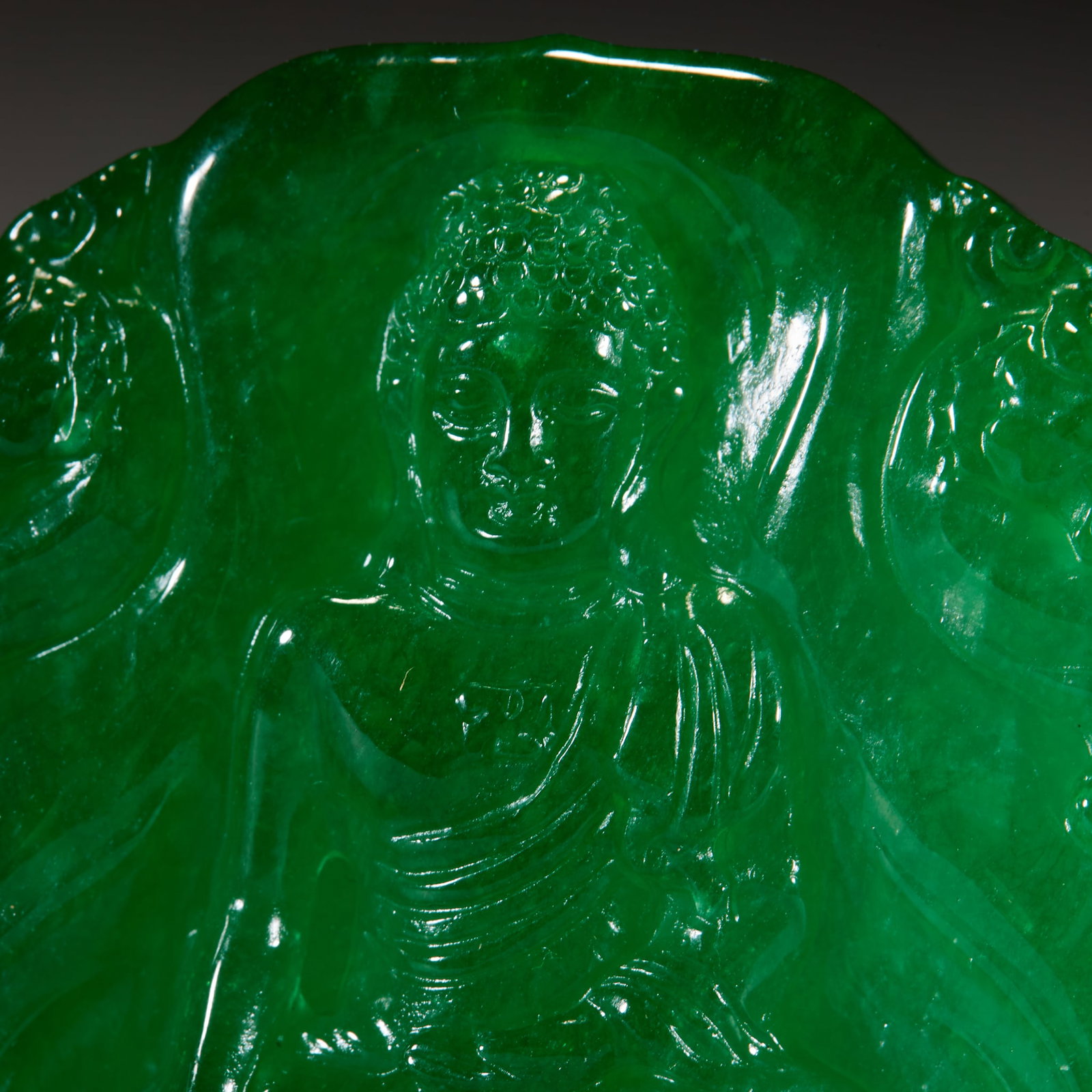 Jadeite Sakyamuni Plaque - 3