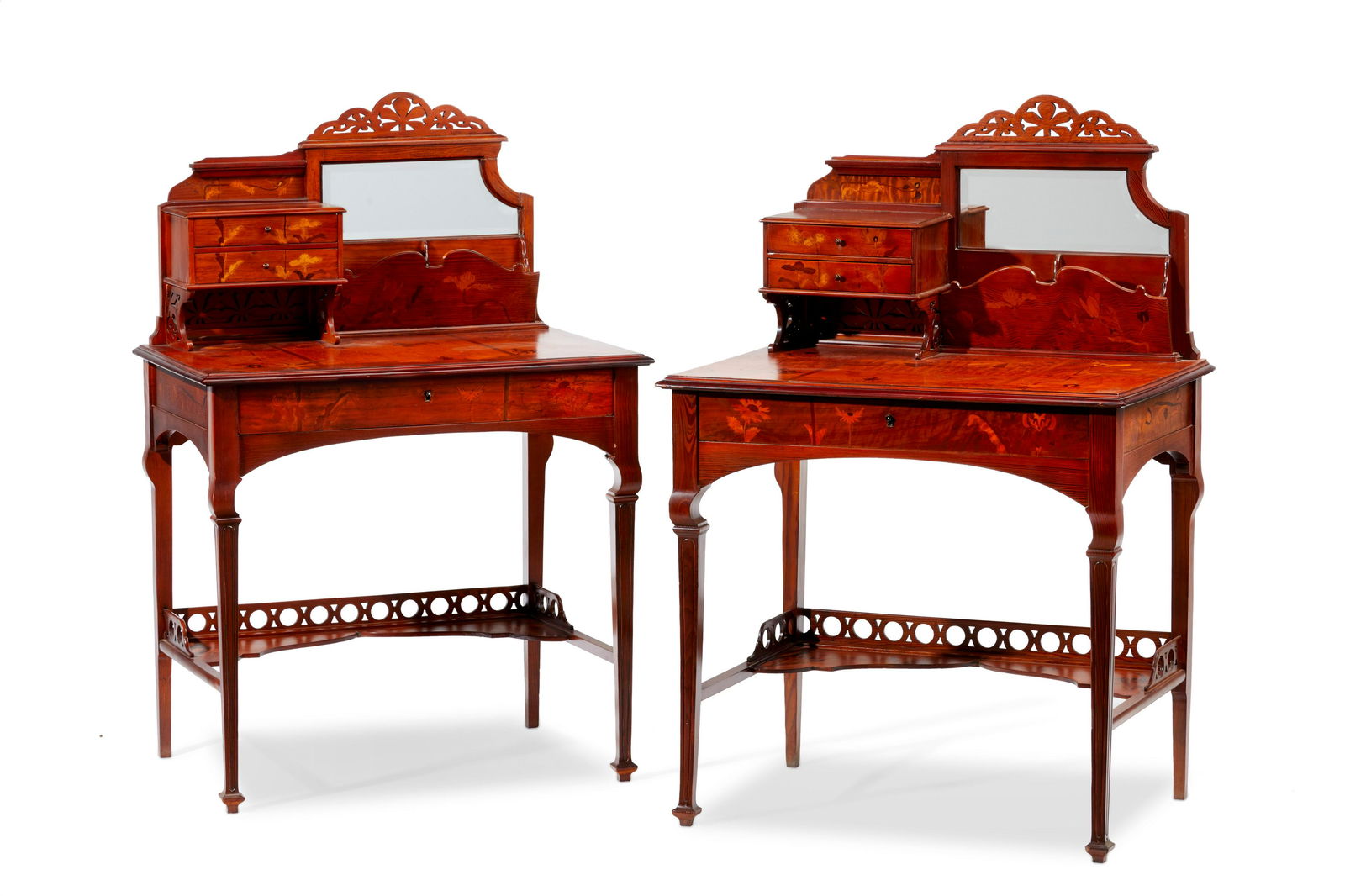 A pair of GallE Art Nouveau "bonheur du jour" desks (1 of 7)
