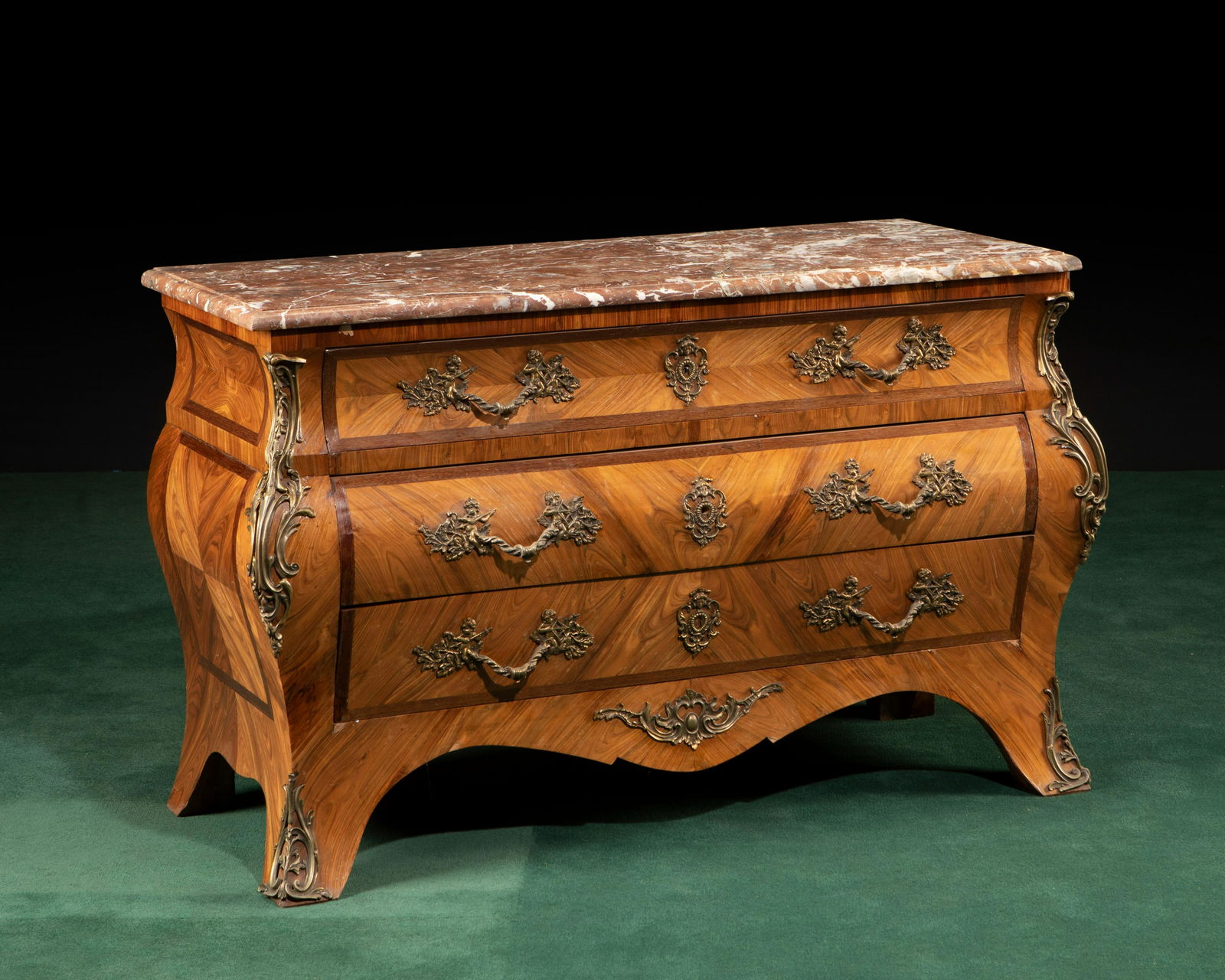 A French Louis XV-style bombE commode (1 of 7)