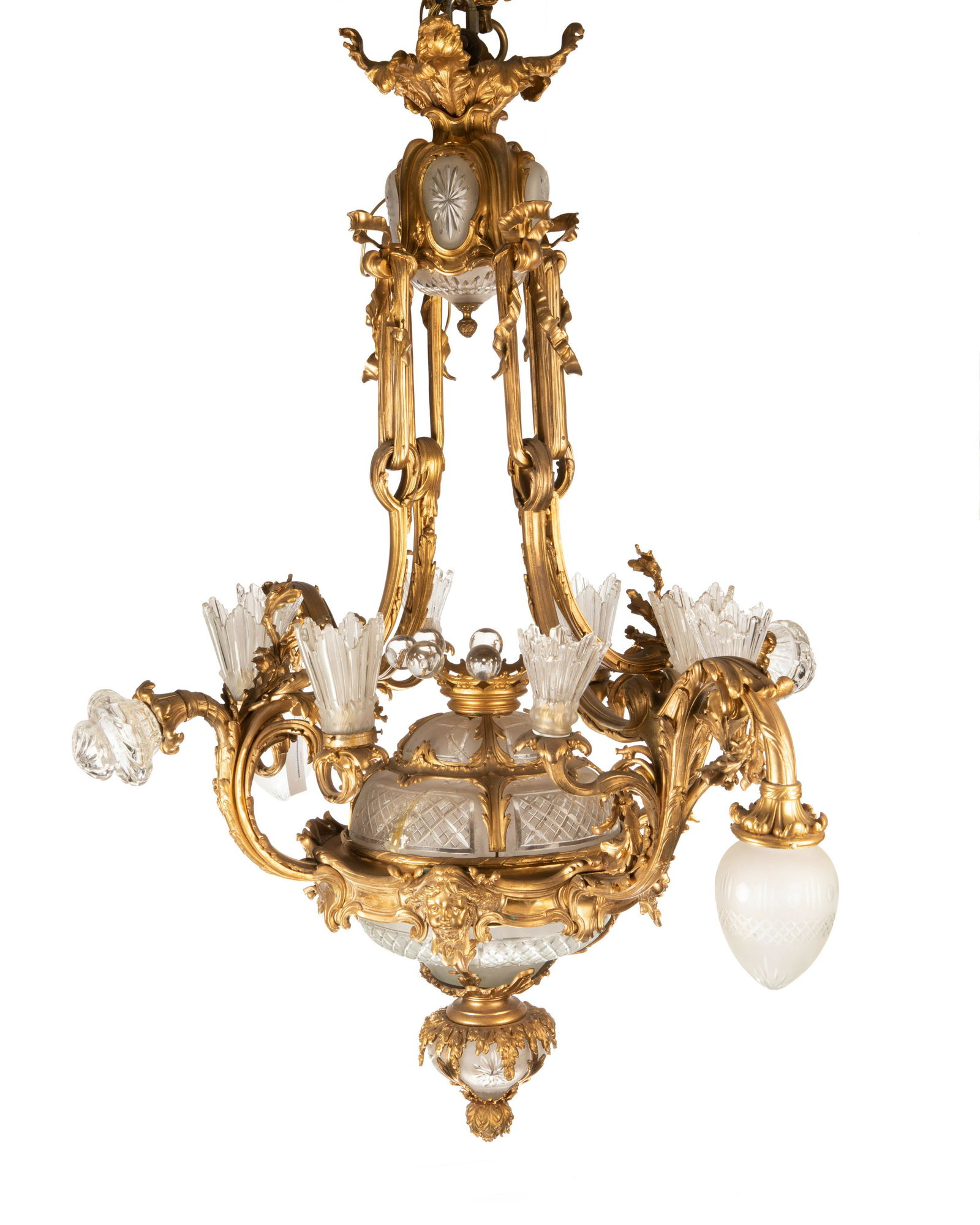 A French Belle ...poque bronze chandelier (1 of 3)