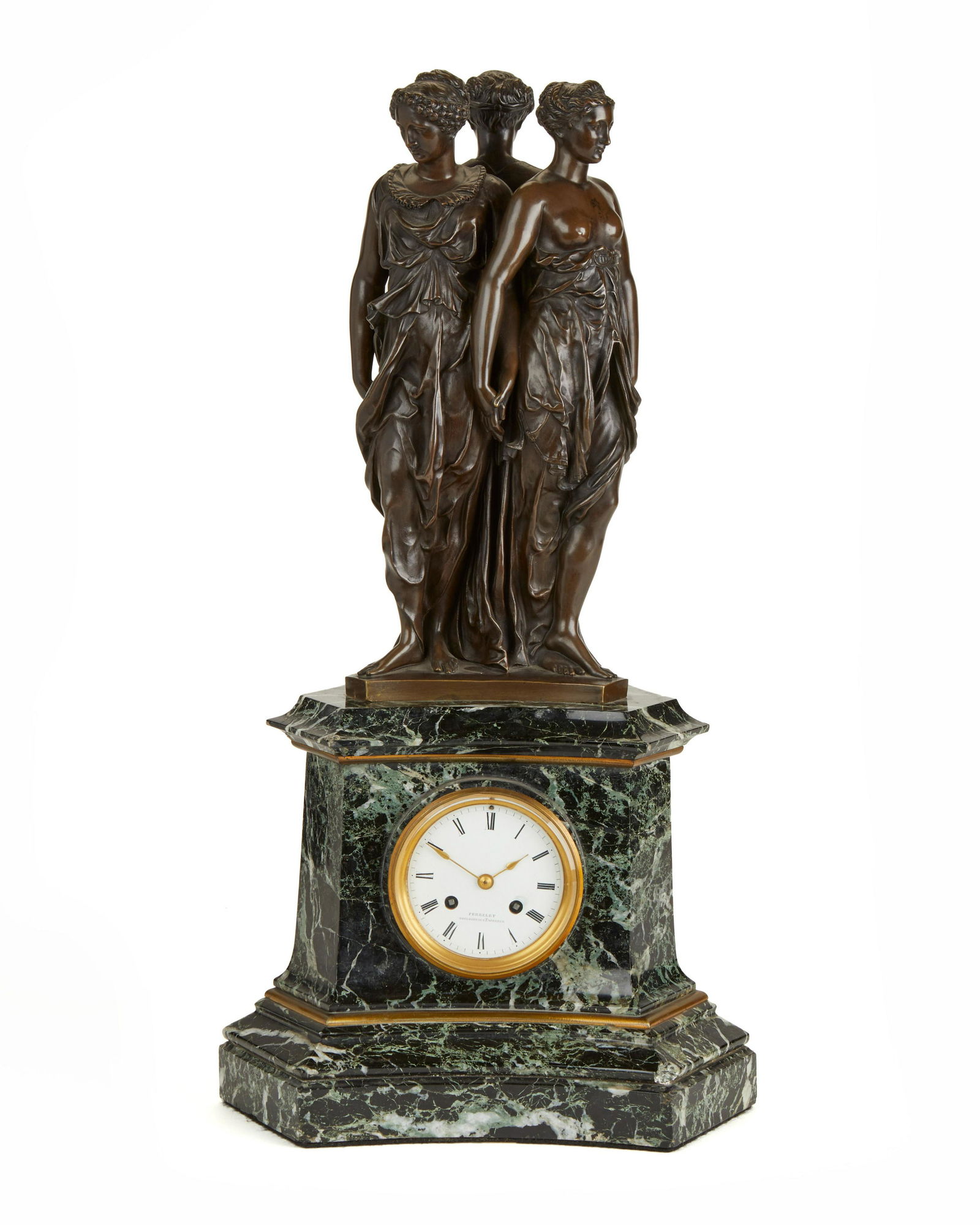 A French mantel clock, Perrelet (1 of 5)