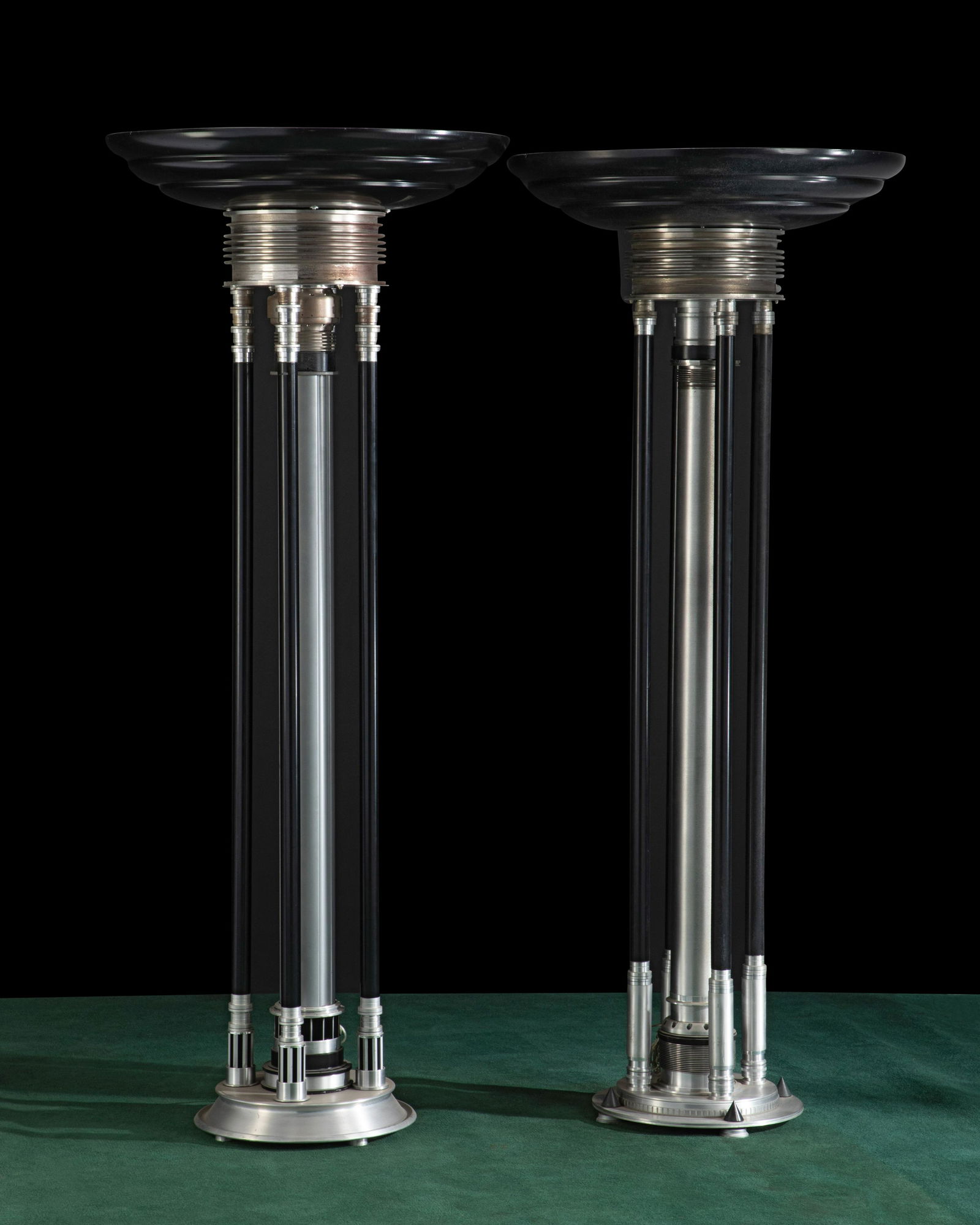 A pair of Machine Age-style torchiEres (1 of 3)