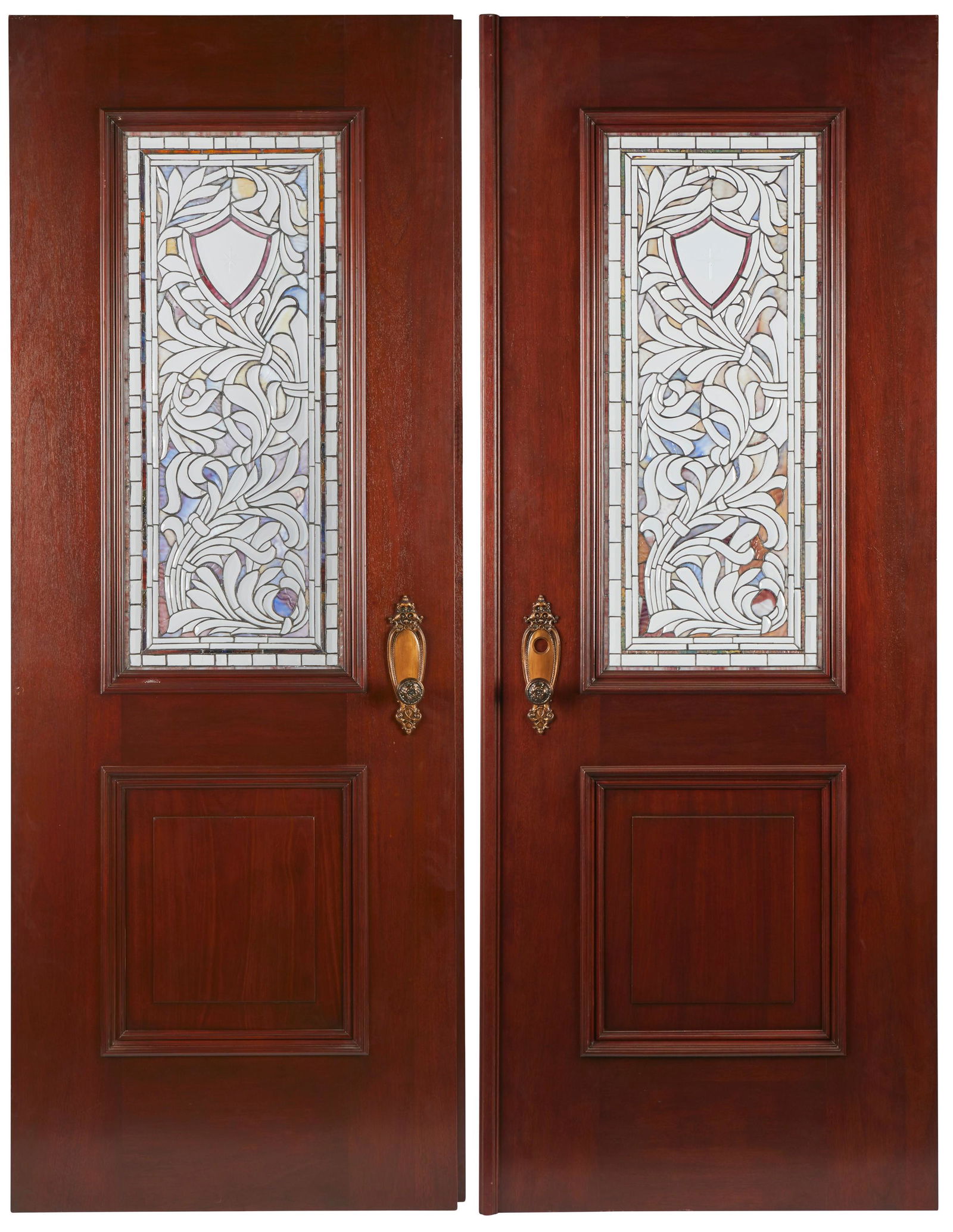 An American leaded glass door and window suite (1 of 14)