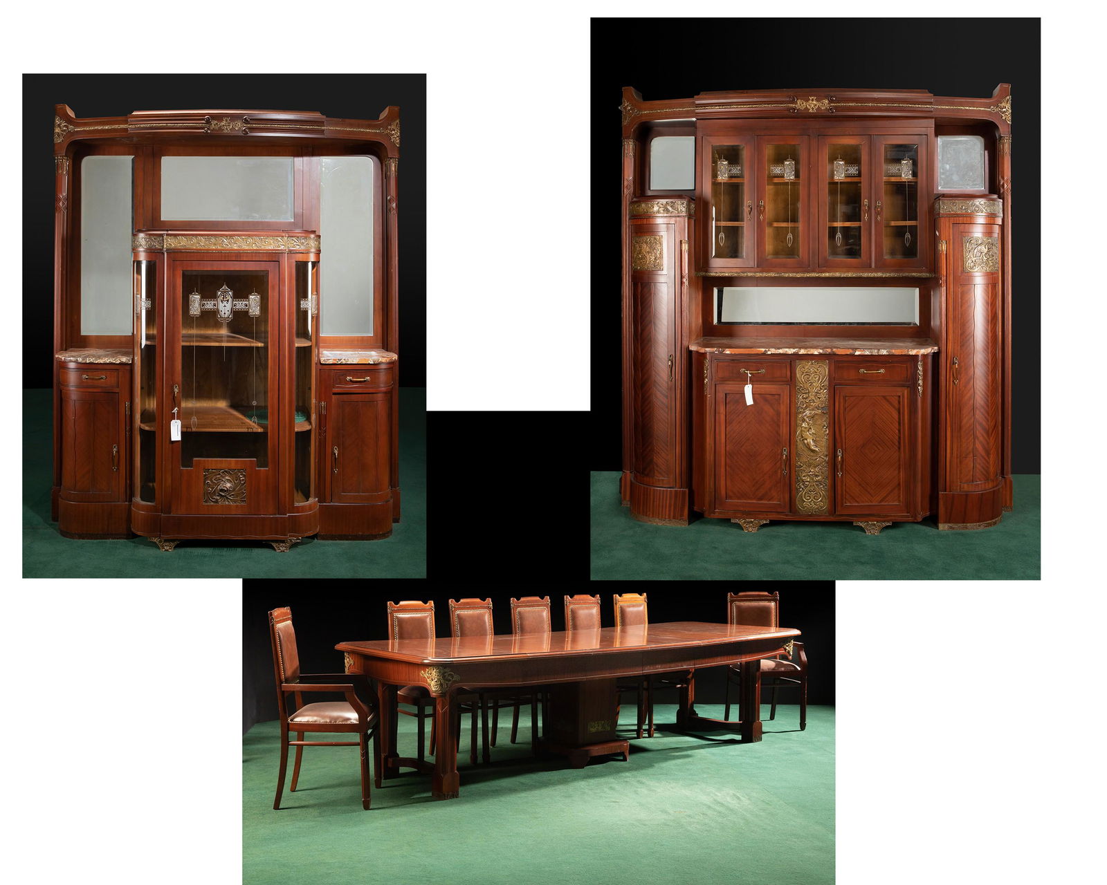 A Continental Art Nouveau dining room set (1 of 14)