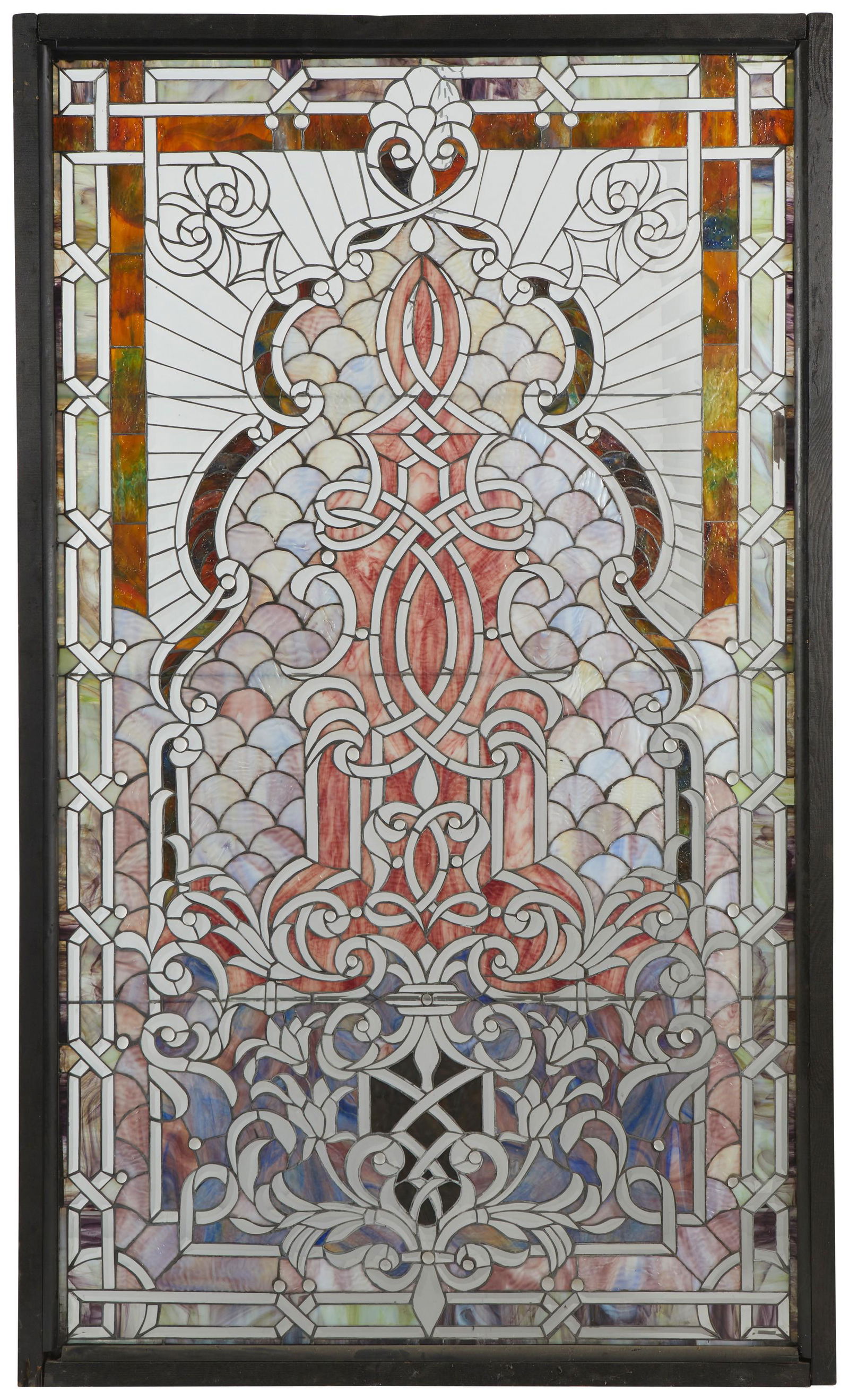 An American Victorian leaded glass window (1 of 3)