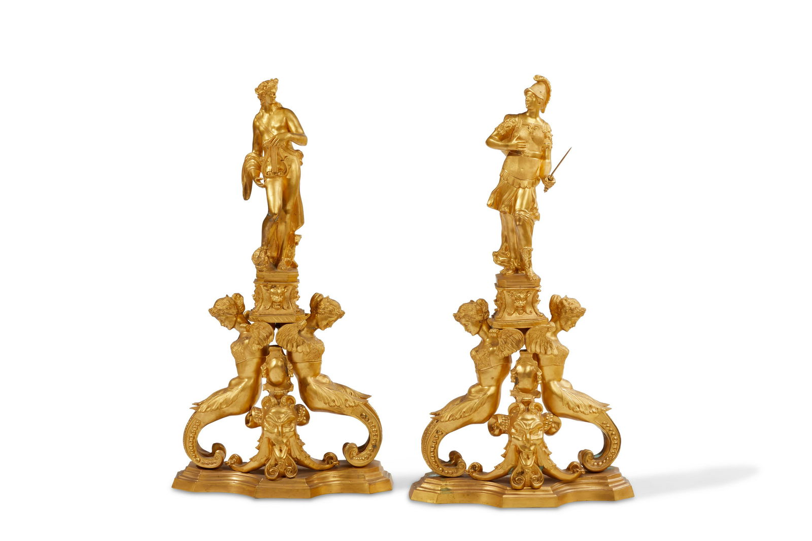 A pair of d'orE figural andirons (1 of 5)