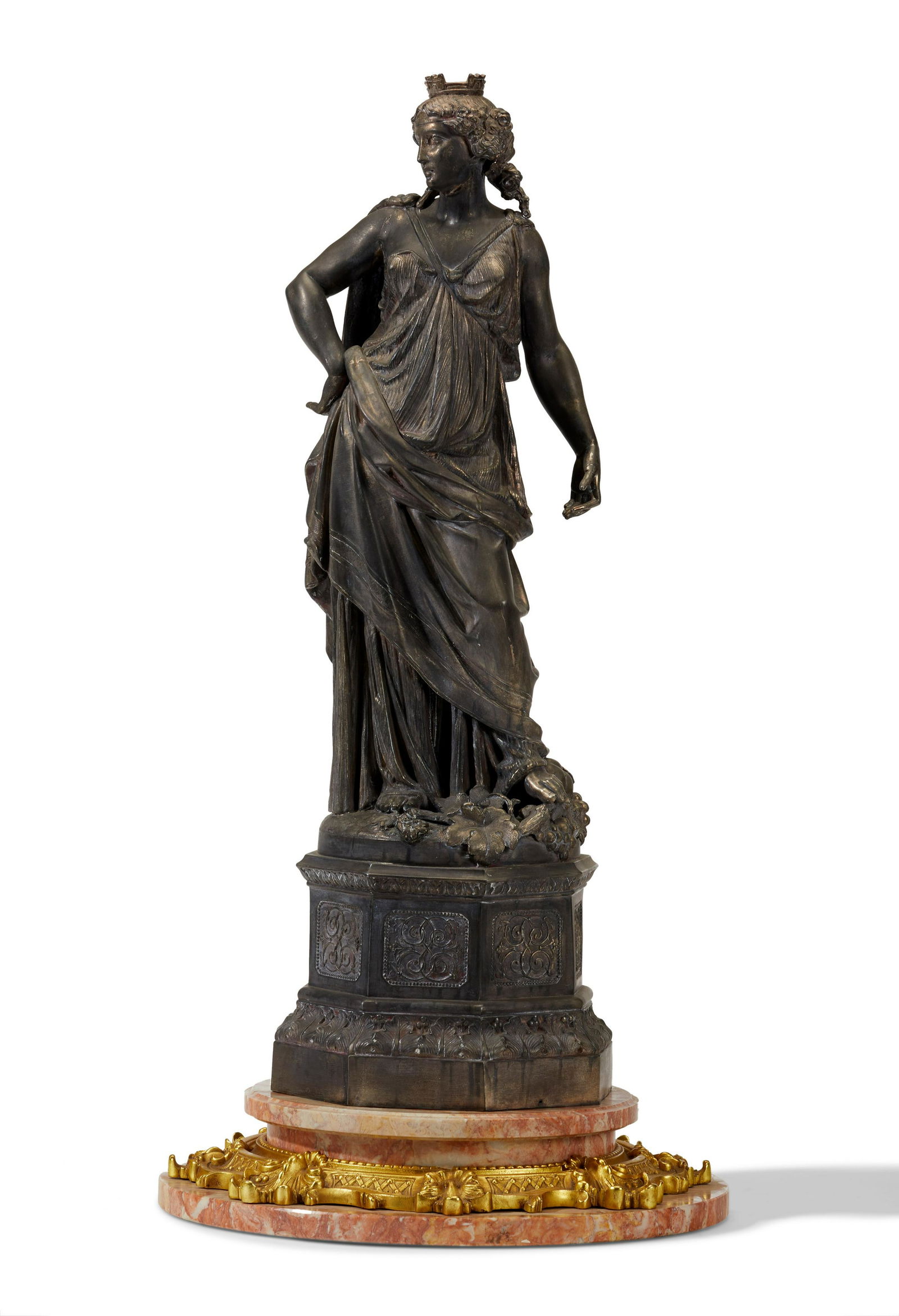 A spelter figural sculpture (1 of 5)