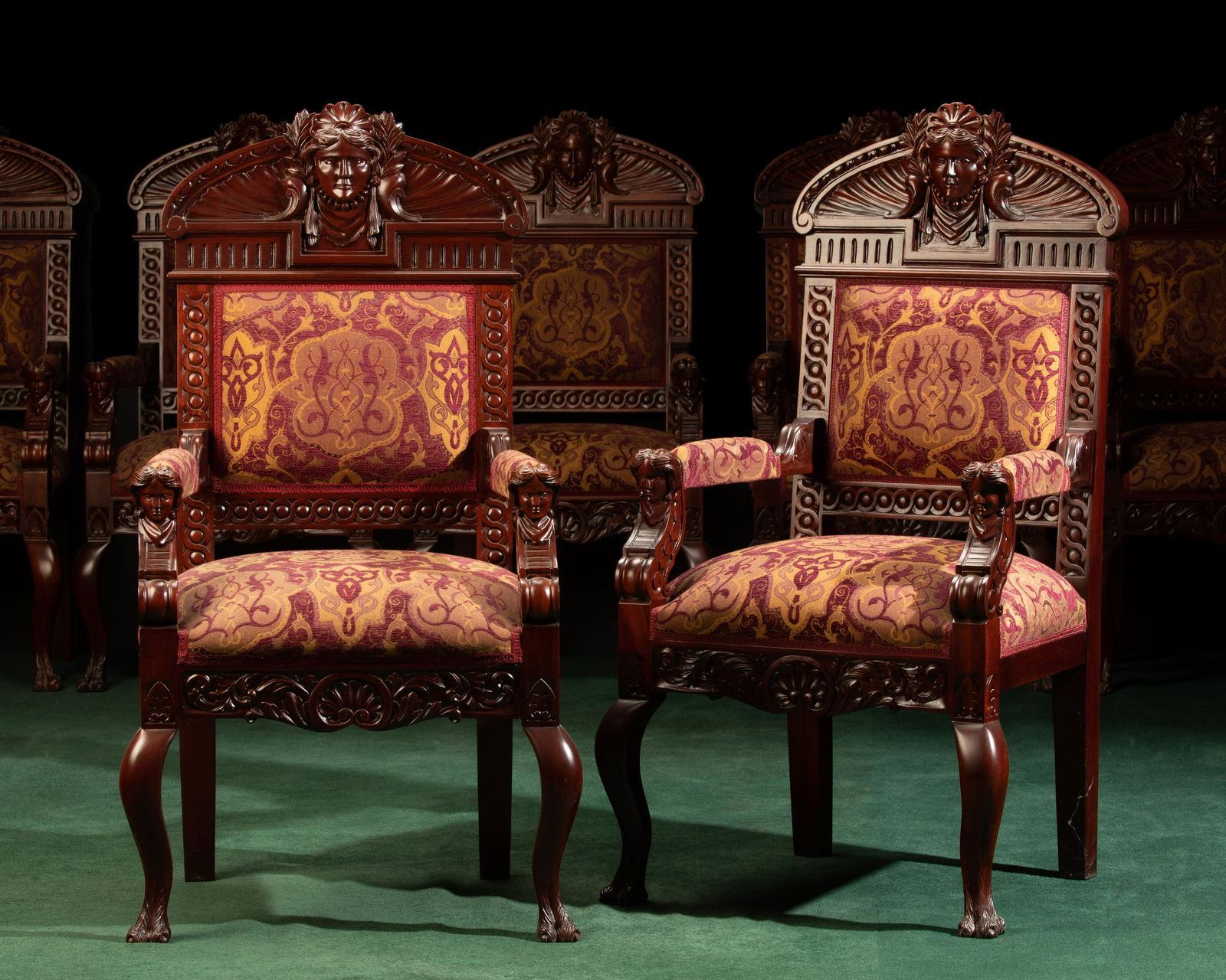 A set of twelve armchairs (1 of 8)