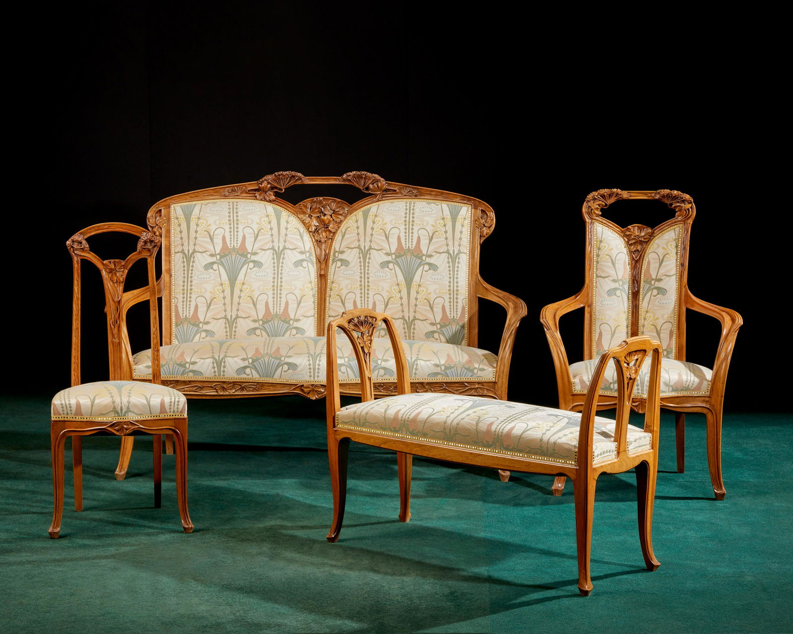 A French Art Nouveau parlor suite, attributed to Louis Majorelle (1 of 6)