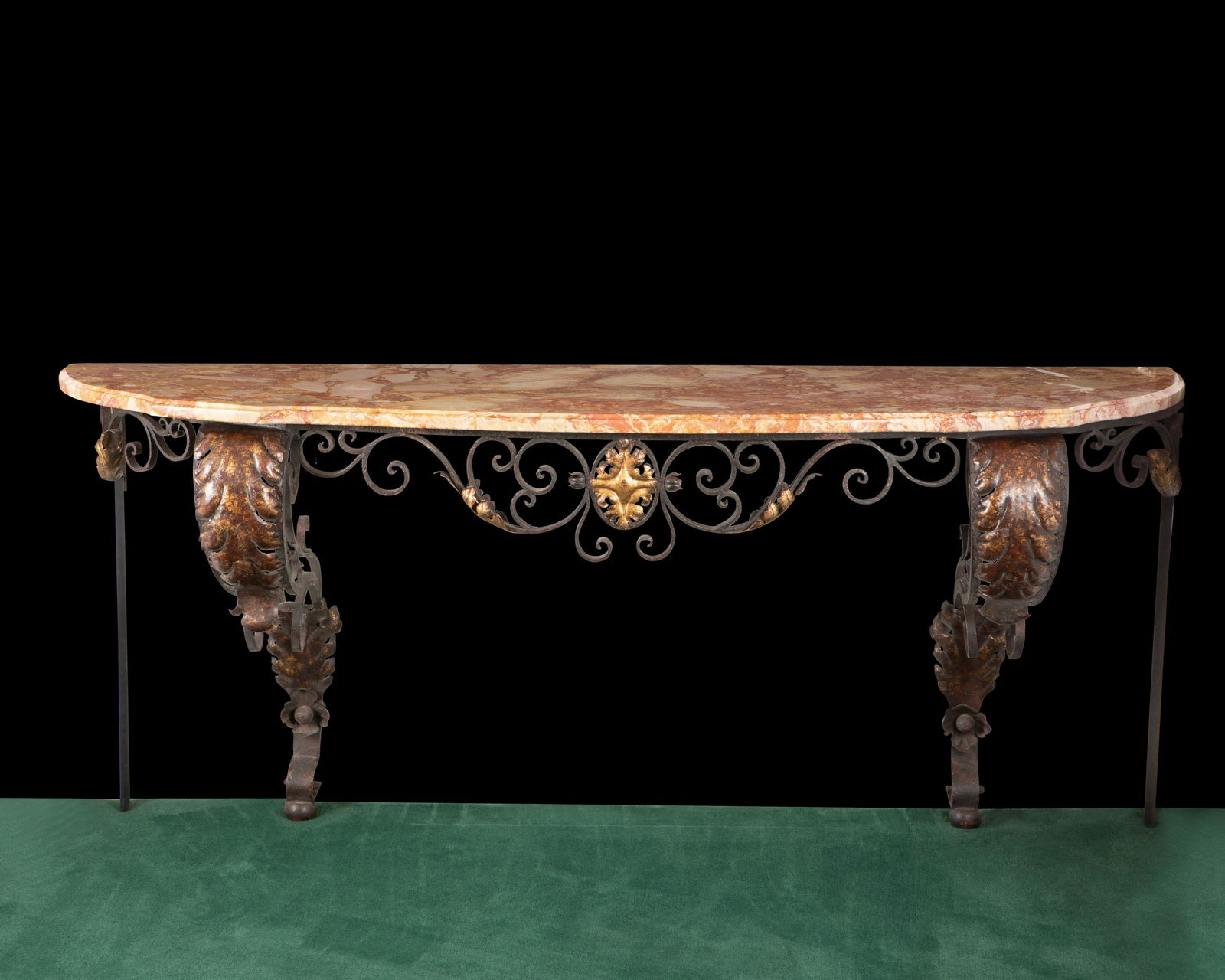 A French wrought iron console table (1 of 4)