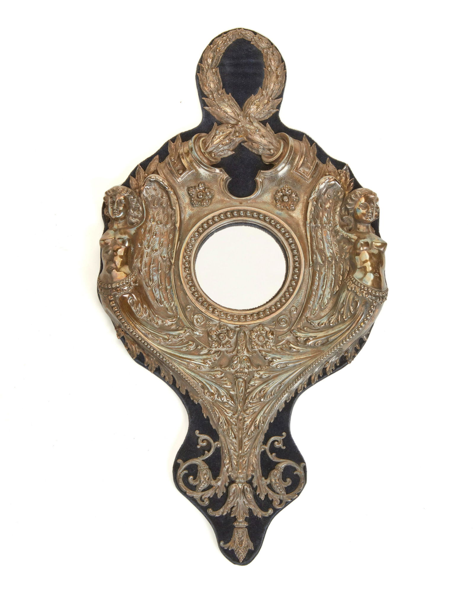 A silver repoussE wall mirror (1 of 6)