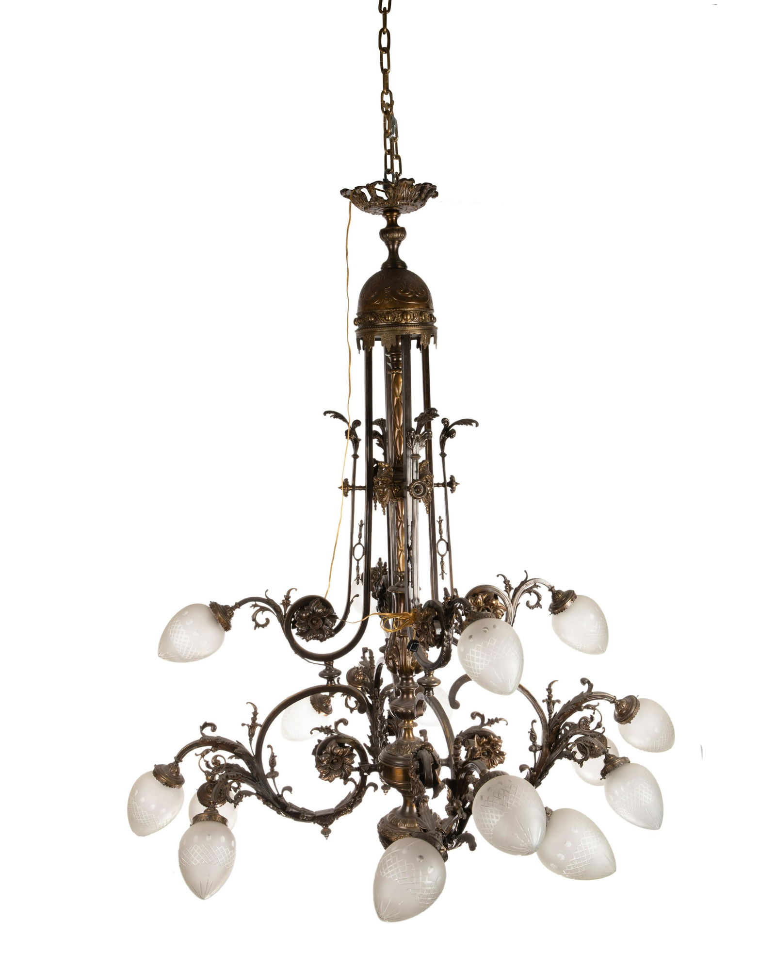 A French-style bronze chandelier (1 of 4)