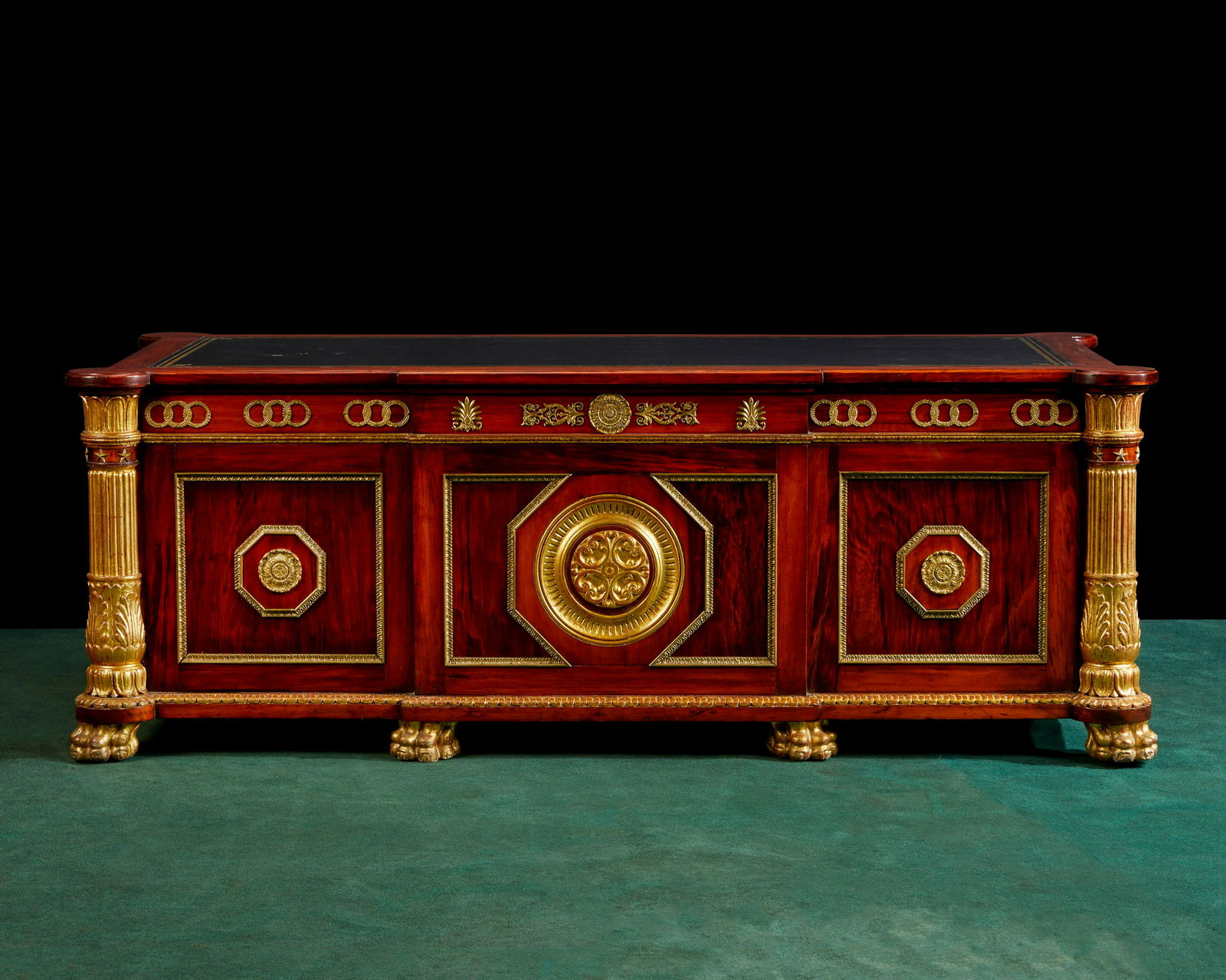 A large Empire-style executive desk (1 of 5)
